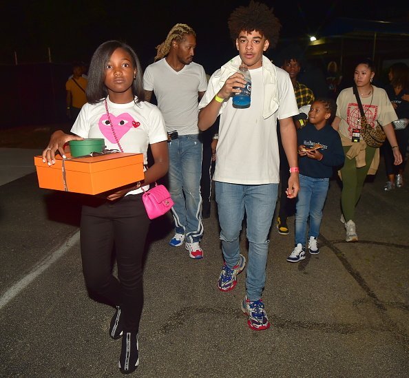 Future and His children at The Cellairis Amphitheatre at Lakewood on September 22, 2019 | Photo: Getty Images in Atlanta, Georgia