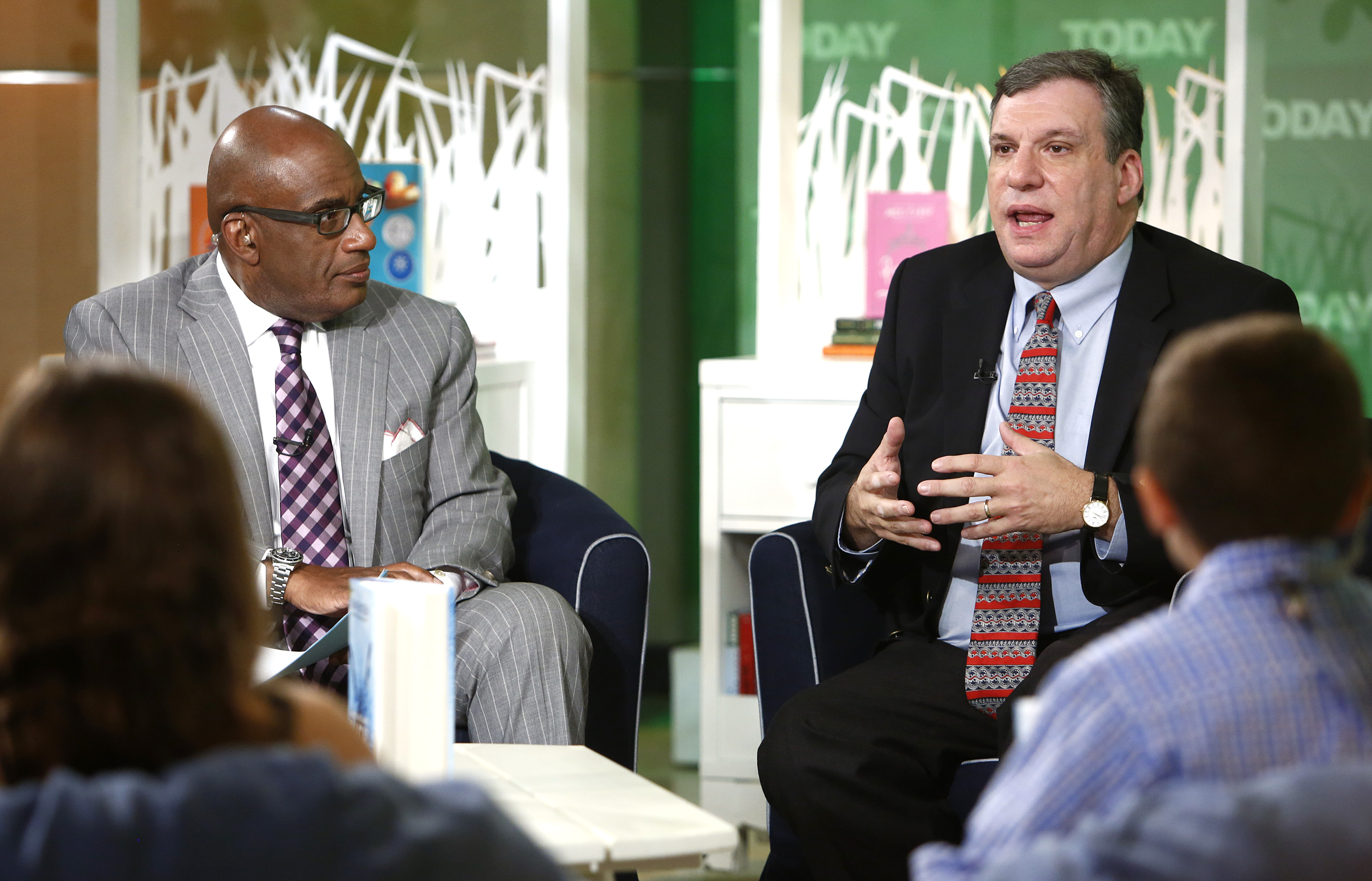 Al Roker and John Feinstein appear on NBC News' "TODAY" show on July 18, 2012 | Source: Getty Images