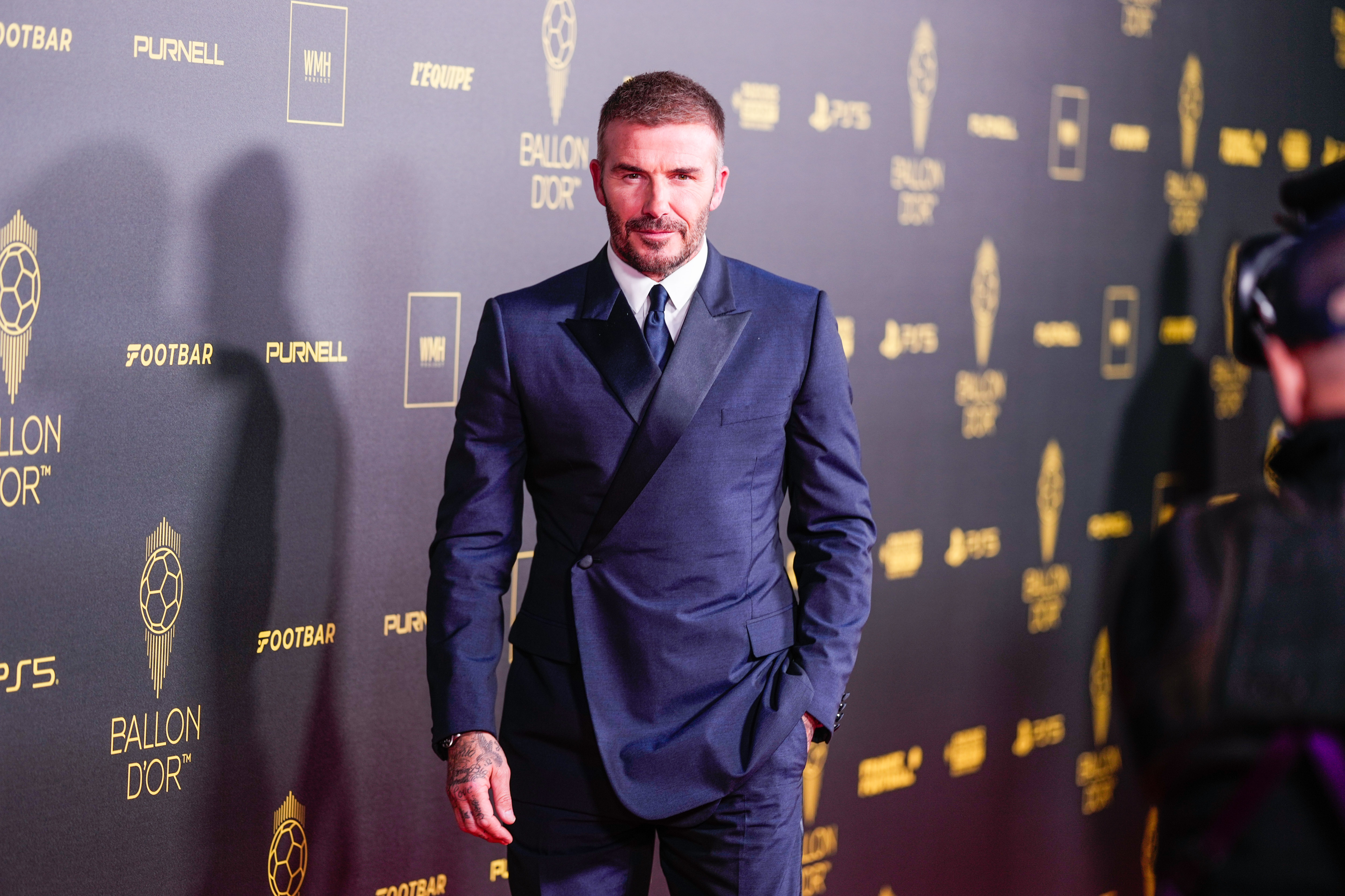 David Beckham at the Ballon d'Or 2023 ceremony on October 30, 2023 in Paris, France. | Source: Getty Images