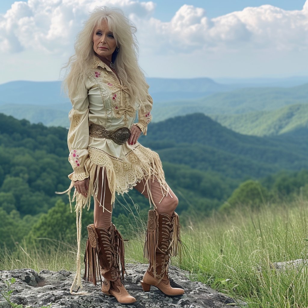 Dolly Parton at 78 via AI | Source: Midjourney