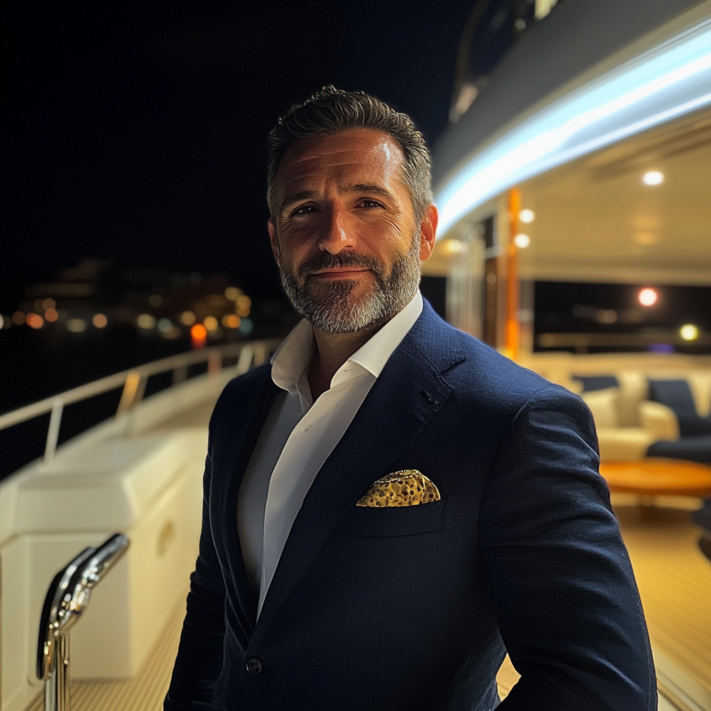 A man on a yacht | Source: Midjourney