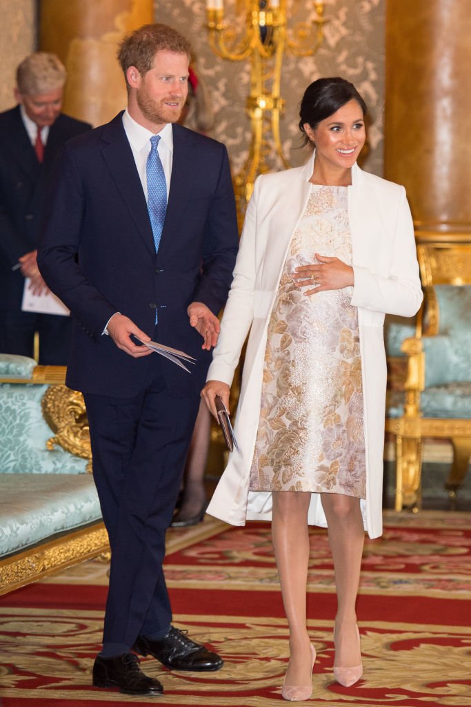 Meghan Markle and Prince Harry attend a reception to mark the fiftieth anniversary of the investiture of the Prince of Wales at Buckingham Palace on March 5, 2019 in London, England | Photo: Getty Images