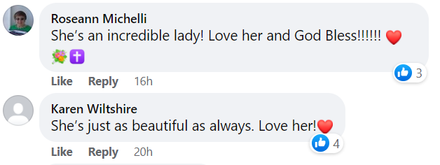 Comments about Anne Margret | Source: Facebook.com/Yahoo Entertainment