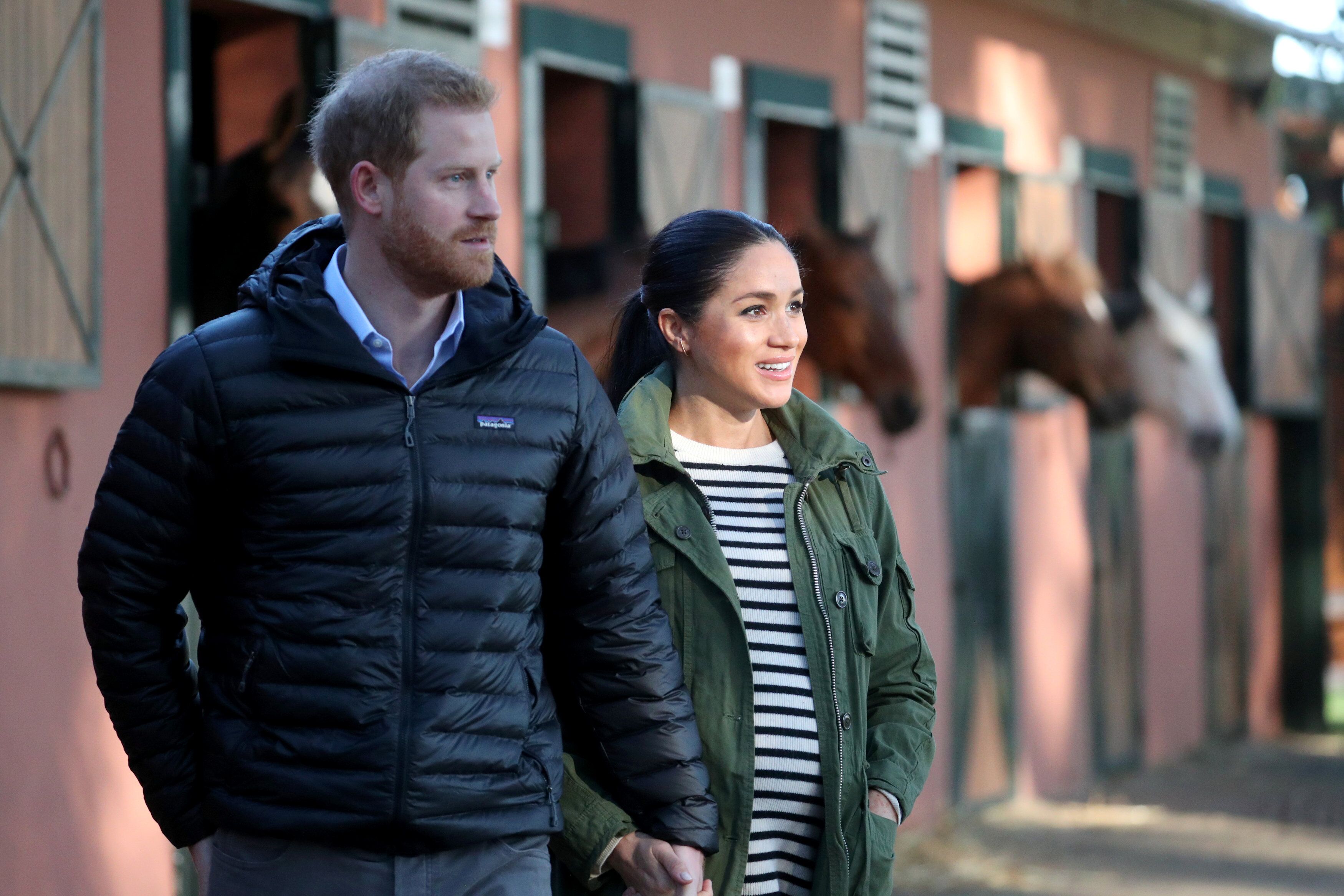Prince Harry, and Meghan, Duchess of Sussex at the Moroccan Royal Federation of Equitation Sports in 2019 in Rabat | Source: Getty Images