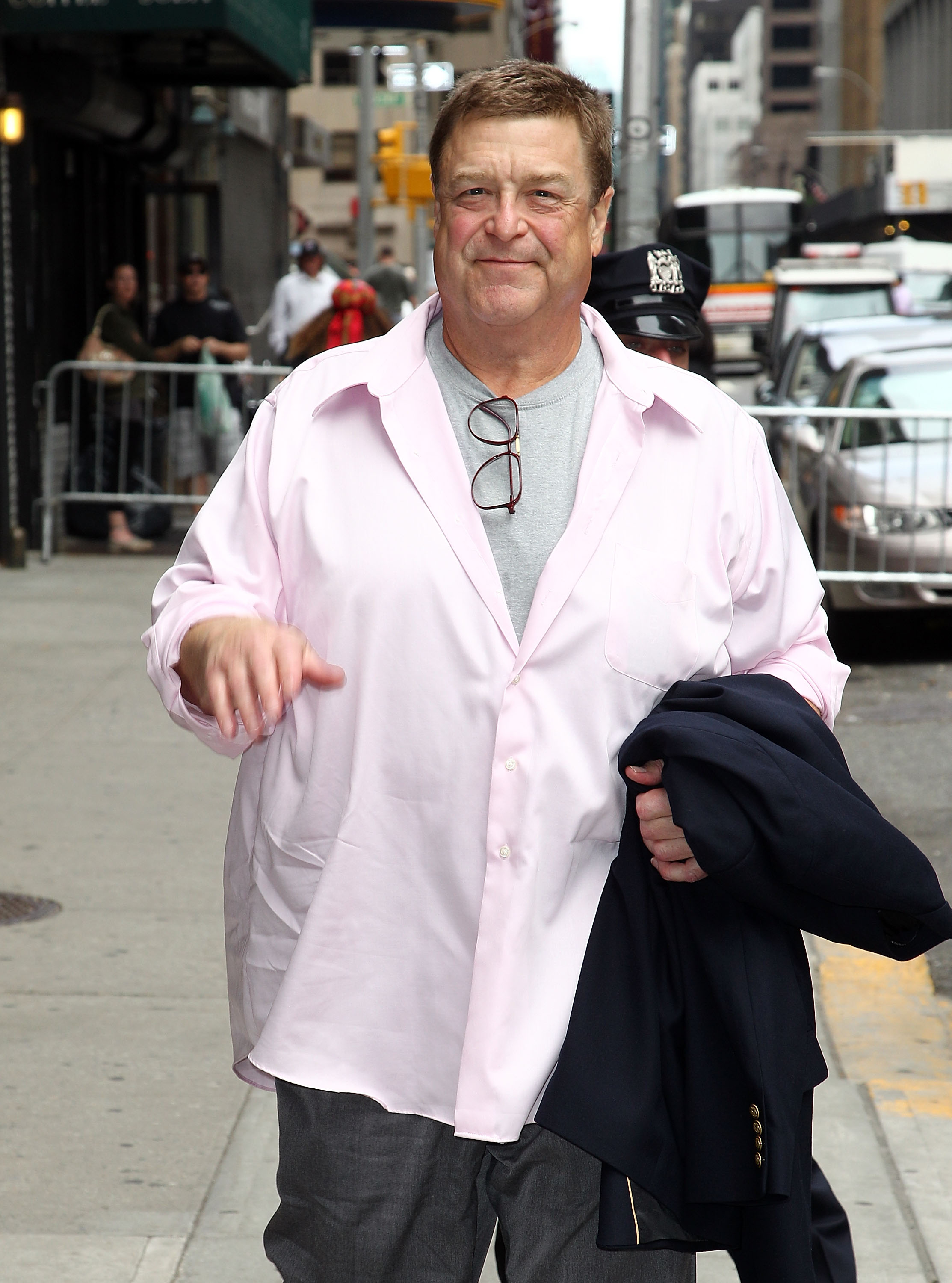 John Goodman visits "Late Show With David Letterman" at the Ed Sullivan Theater on June 16, 2010, in New York City.