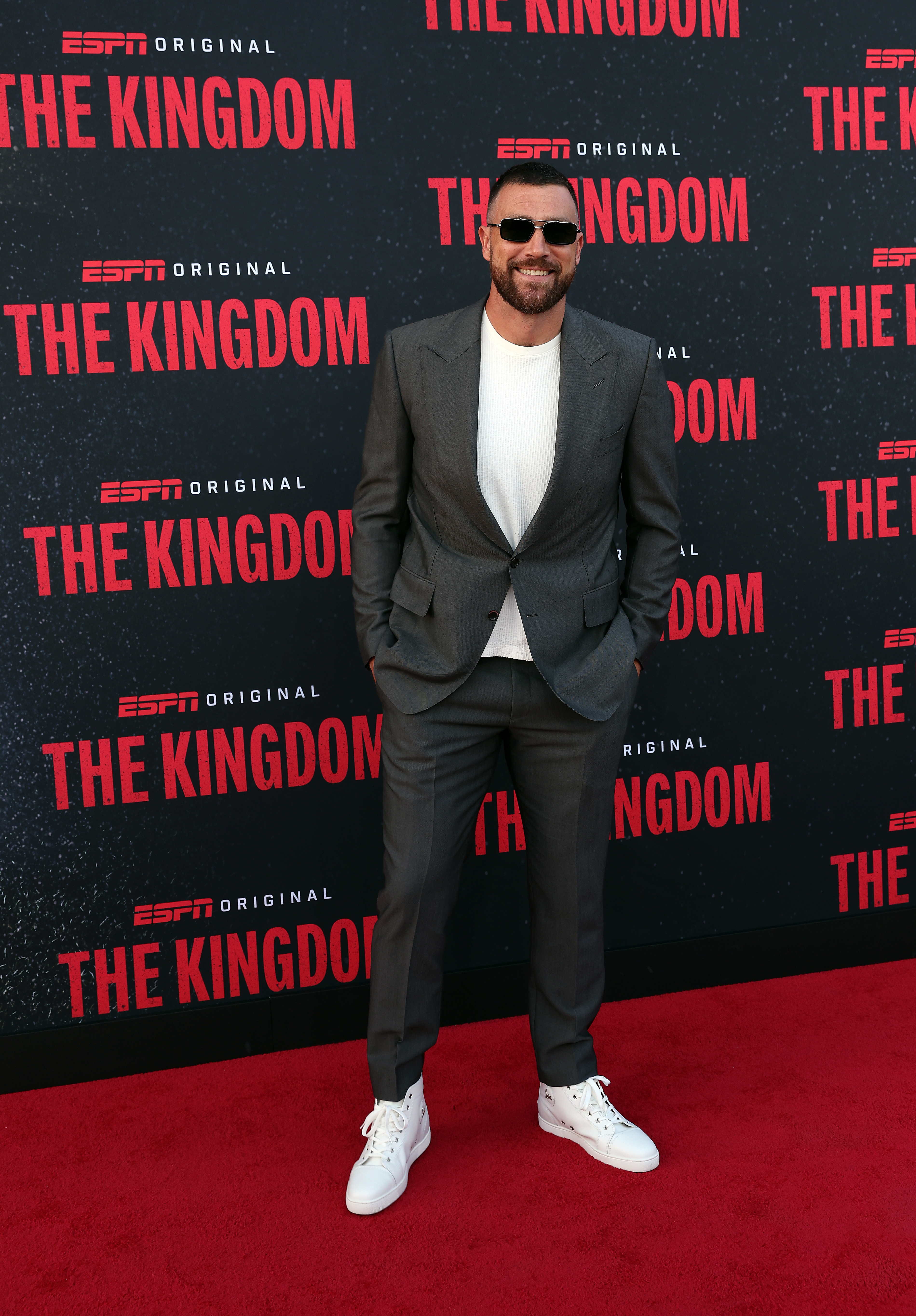 Travis Kelce at "The Kingdom" screening hosted by the Kansas City Chiefs at Kauffman Center for the Performing Arts on August 24, 2025 in Kansas City, Missouri | Source: Getty Images