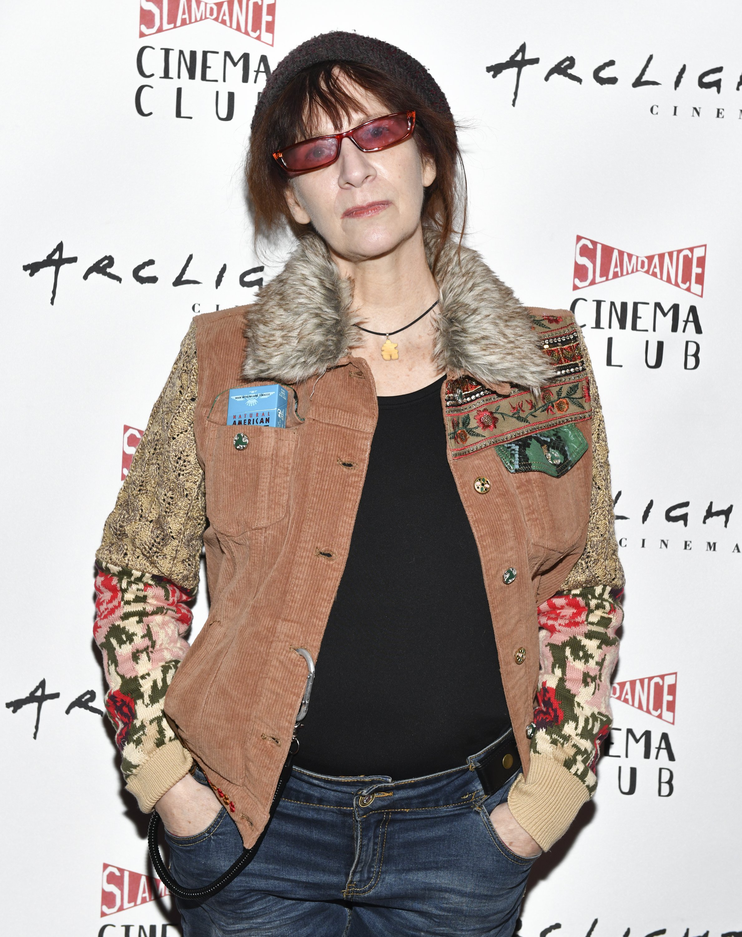 Amanda Plummer poses for a photo at the Slamdance Cinema Club Screening of "Spiral Farm" at ArcLight Hollywood on February 12, 2019, in Hollywood, California | Source: Getty Images