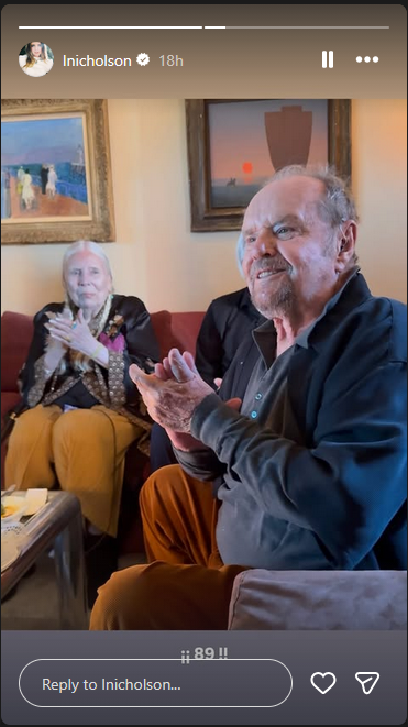 Jack Nicholson, from a story dated April 23, 2026 | Source: Instagram/lnicholson/