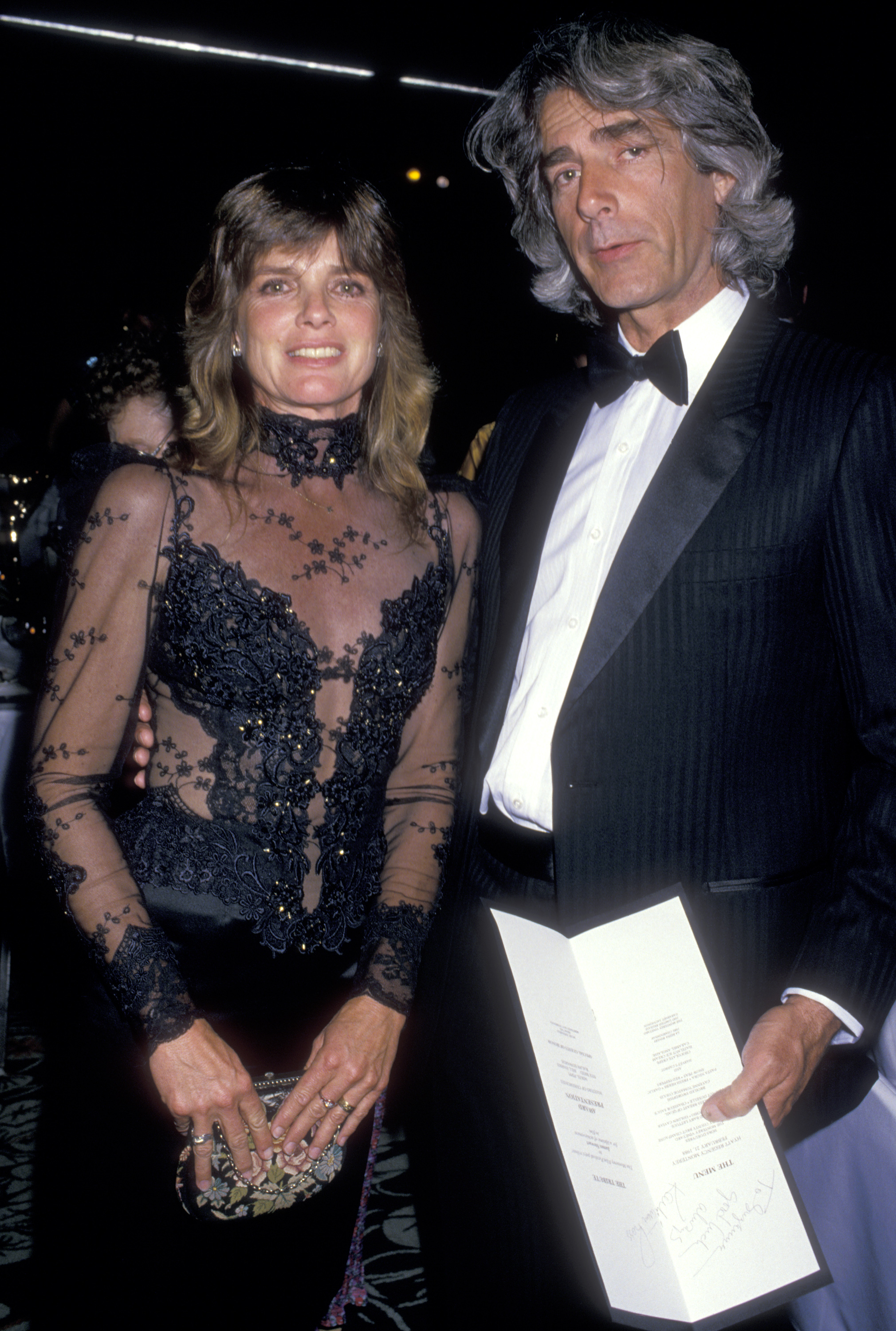 Katharine Ross and Sam Elliott at the Monterey Film Festival's First Annual Golden Cypress Award Honoring James Stewart on February 21, 1988, in Monterey, California | Source: Getty Images