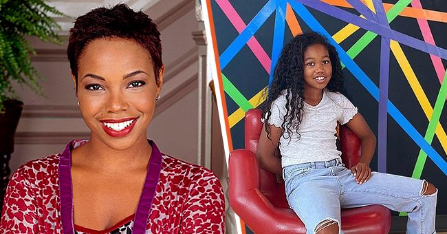 Kellie S. William pictured as Laura Winslow in "Family Matters" in the 90s [Left] Williams's daughter Hannah pictured on Instagram [Left] | Photo: Getty Images & Instagram/kellieswilliams
