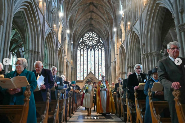 Queen Camilla and guests in attendance for the Maundy service at Worcester Cathedral posted on March 28, 2024 | Source: Instagram/theroyalfamily