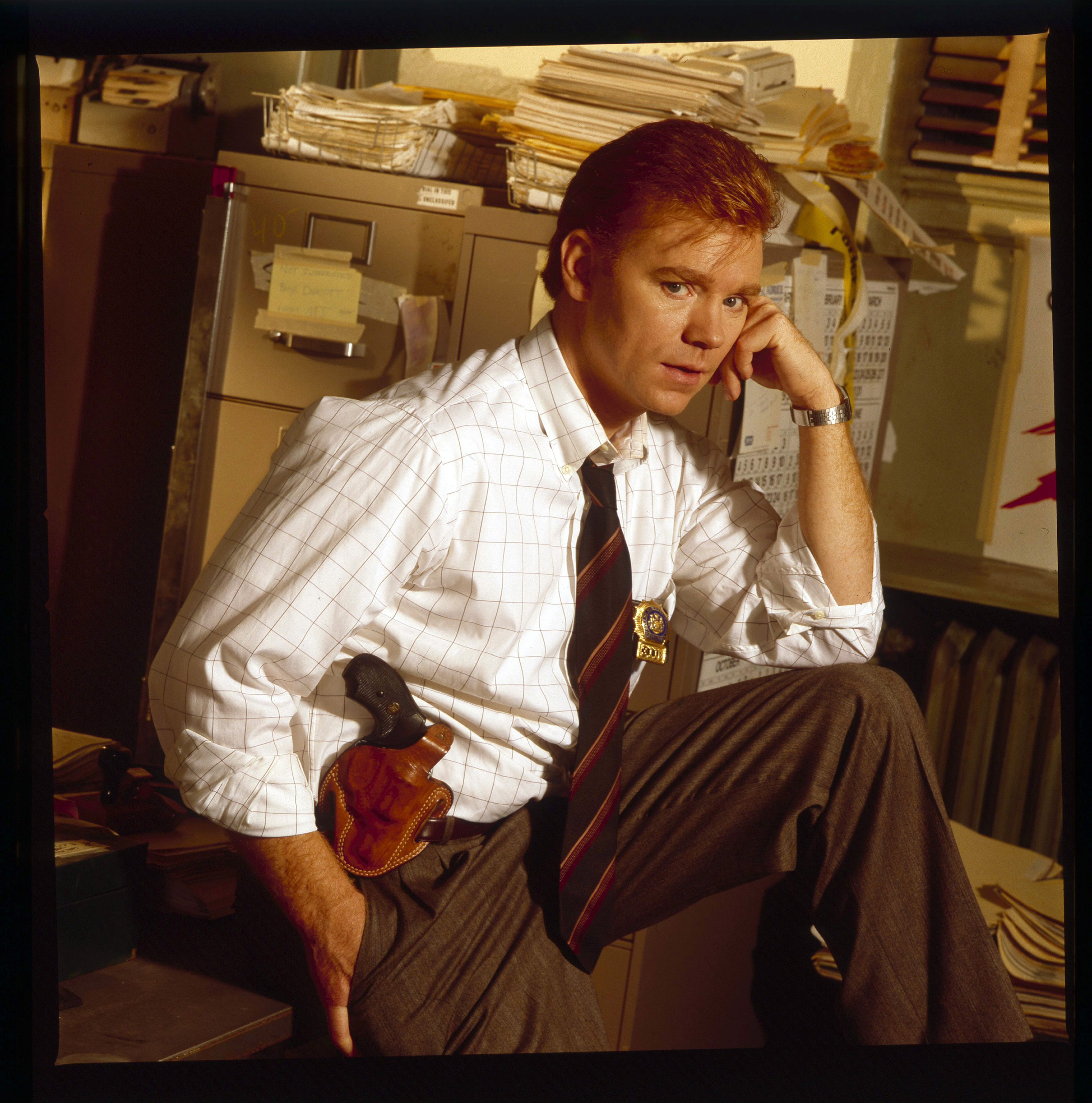 David Caruso photographed for "NYPD Blue" in 1993. | Source: Getty Images