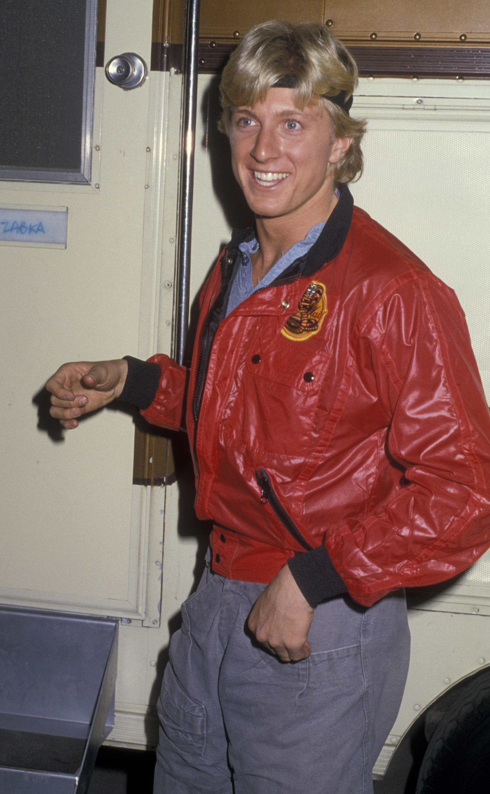 The actor seen on location filming "The Karate Kid" on November 8, 1985. in Los Angeles, California. | Source: Getty Images