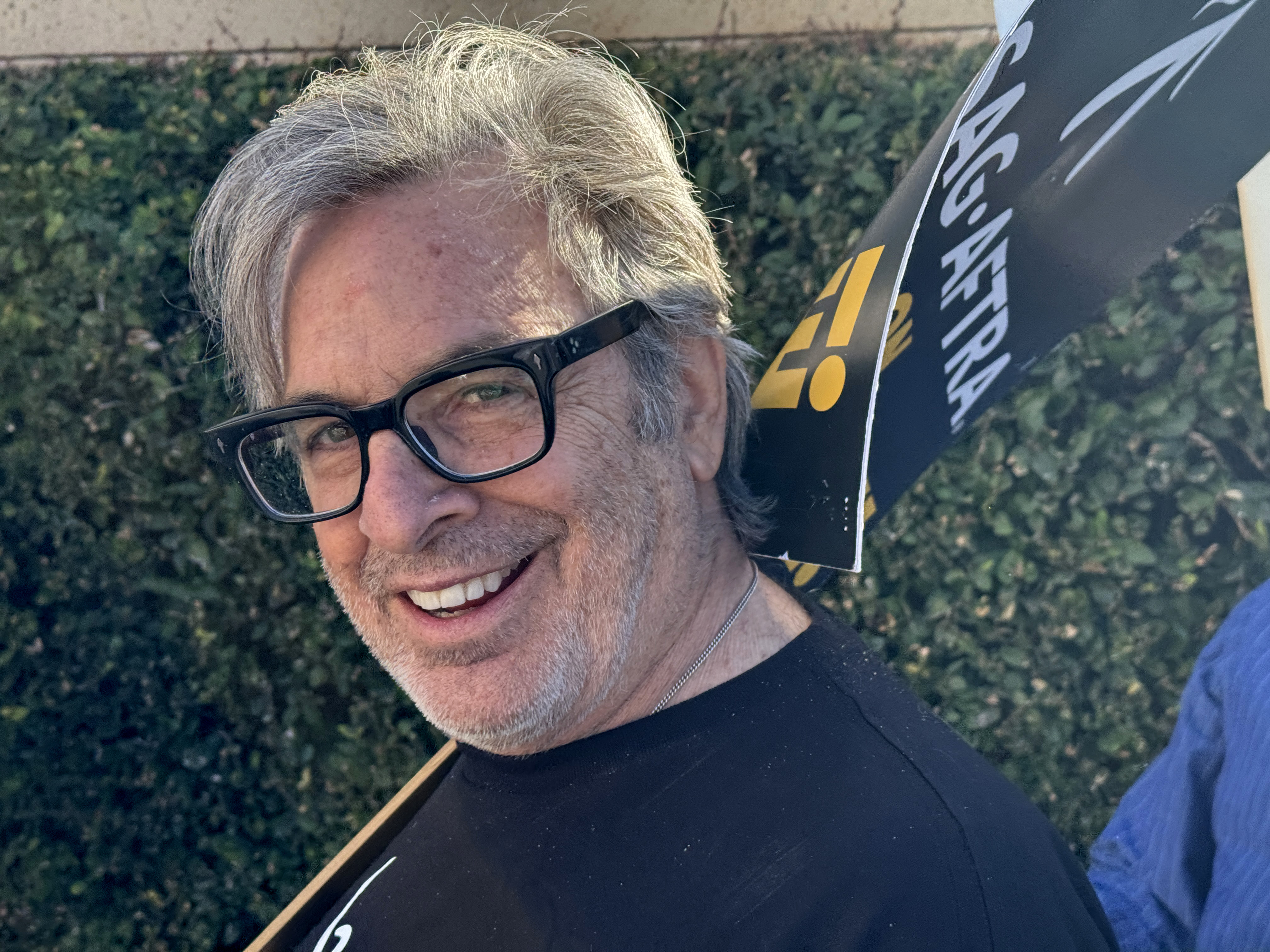 Robert Carradine joining the the picket line outside Warner Bros. Studios as part of the SAG-AFTRA strike in Burbank, California on July 14, 2023. | Source: Getty Images