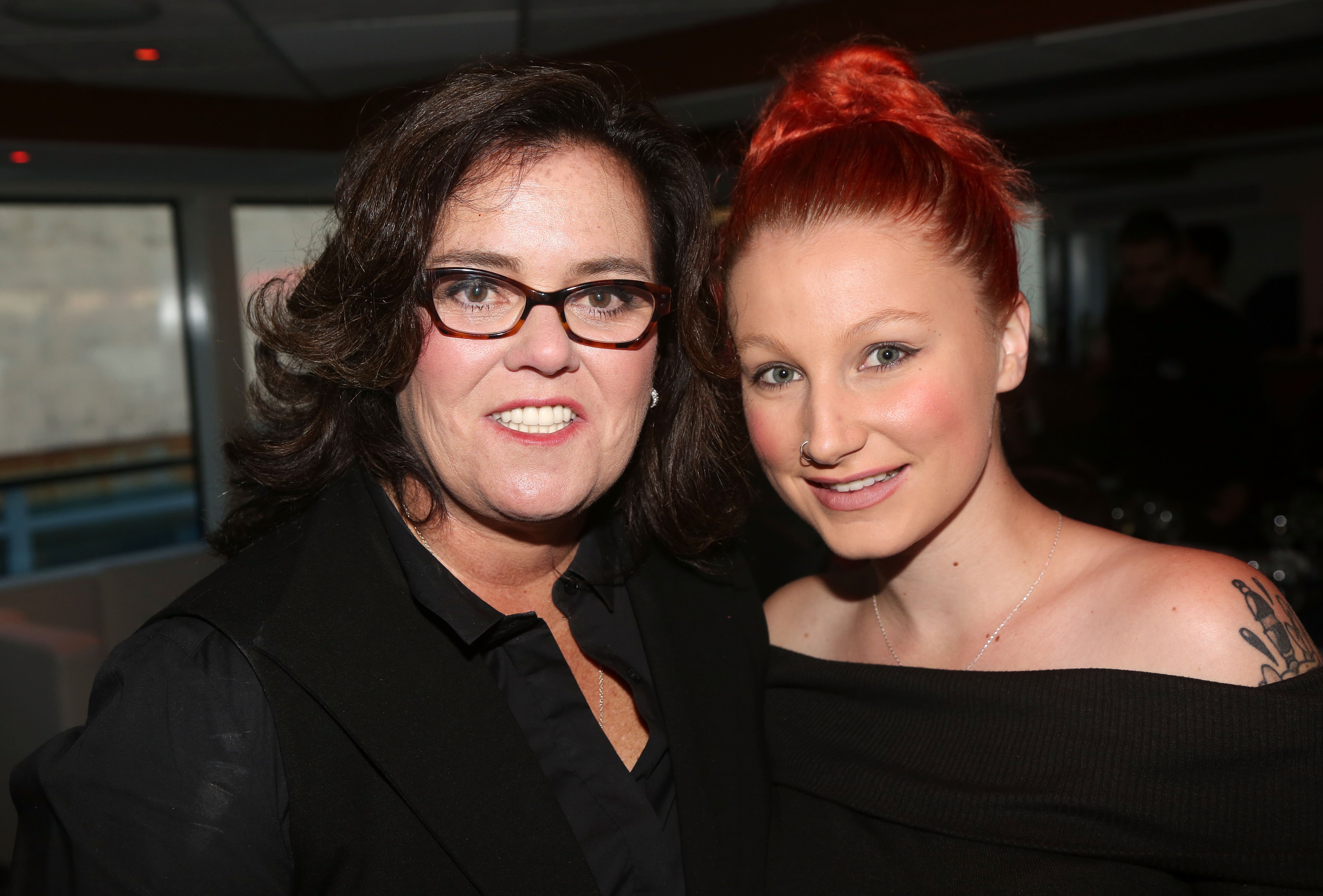 Comedian Rosie O'Donnell and her daughter Chelsea Belle O'Donnell posing at the "2nd Annual Fran Drescher Cancer Schmancer Sunset Cabaret Cruise" on The SS Hornblower Infinity Crusie Ship on June 20, 2016 in New York City. | Source: Getty Images