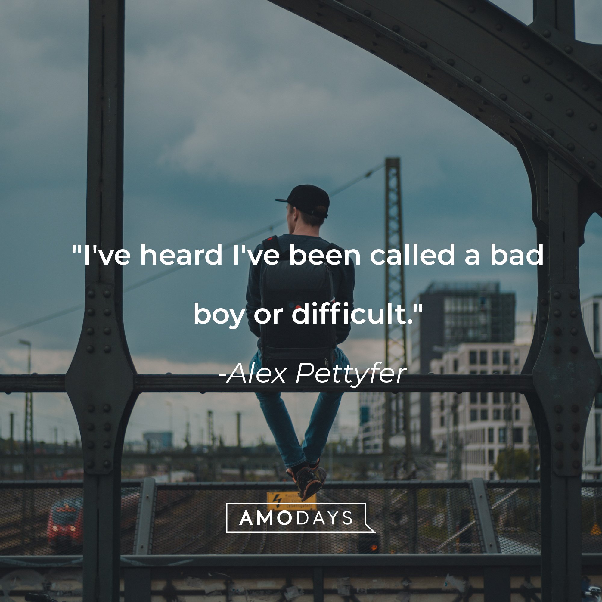 Alex Pettyfer's quote: "I've heard I've been called a bad boy, or difficult." | Image: AmoDays