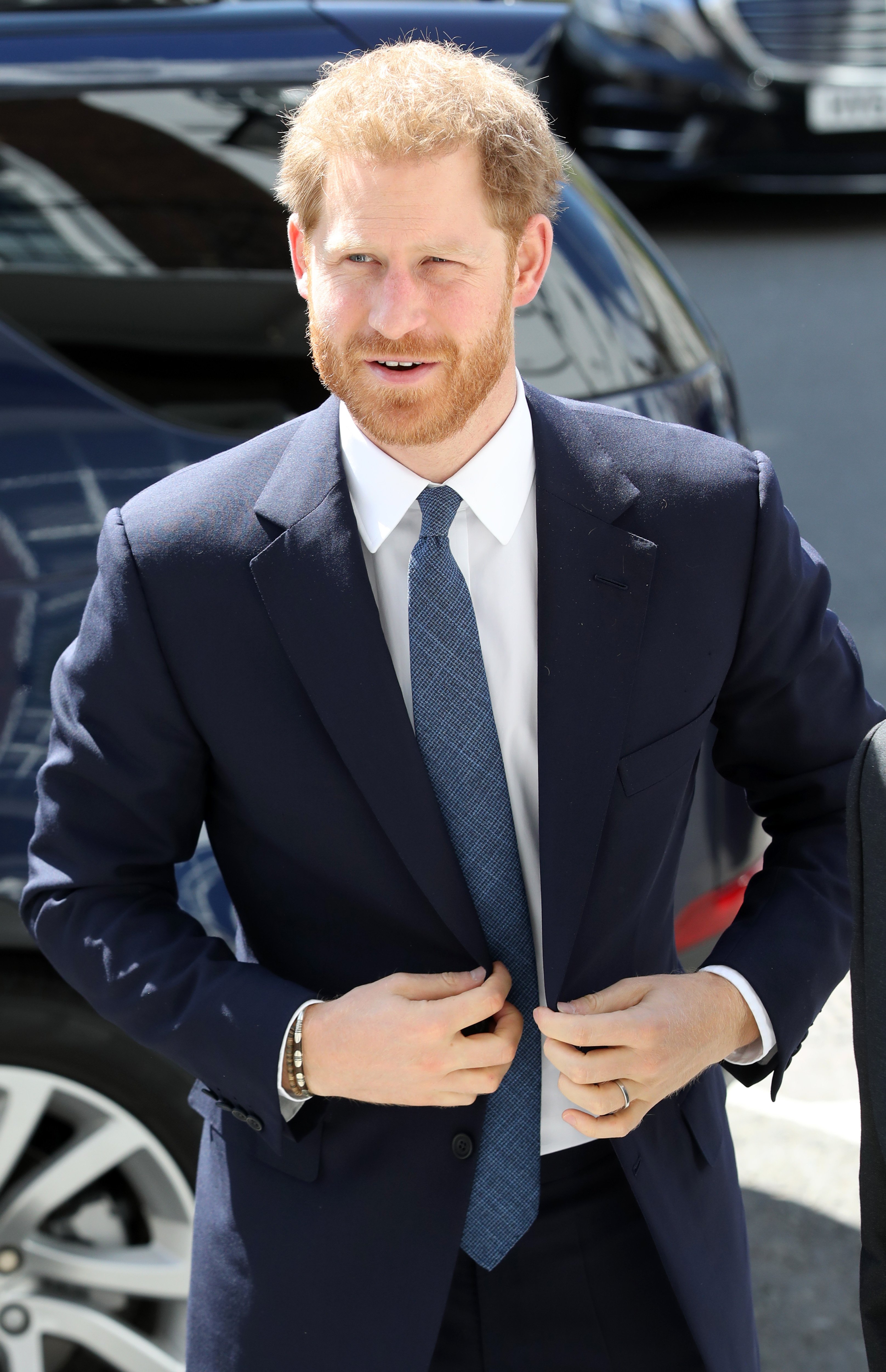 Prince Harry, Duke of Sussex arrives at Chatham House on June 17, 2019 in London Colney, England | Source: Getty Images