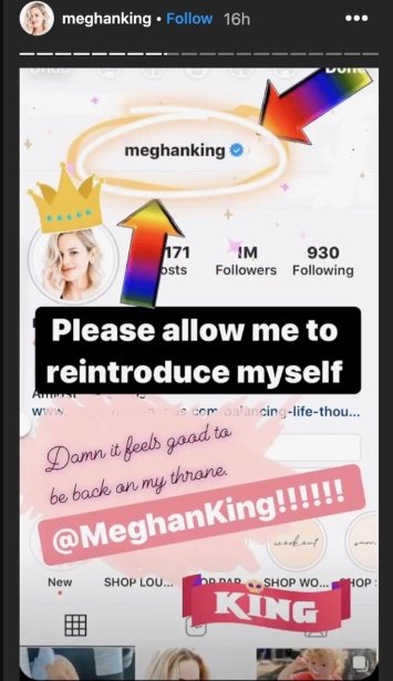 Meghan King's Instagram story slide shared in mid-July 2020 | Photo: Instagram/ Meghan King