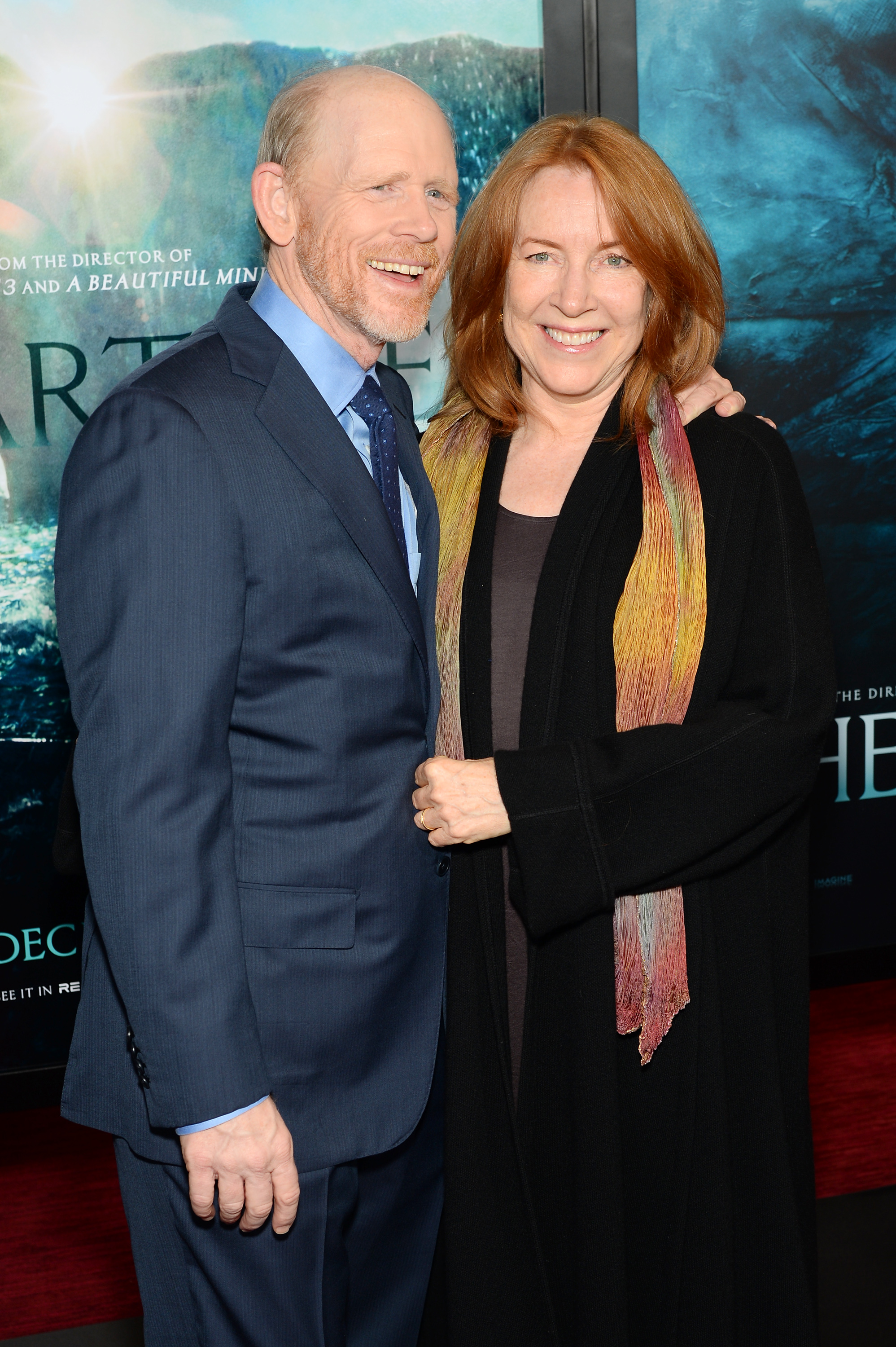 Ron and Cheryl Howard attend "In The Heart Of The Sea" premiere in New York City, on December 7, 2015. | Source: Getty Images