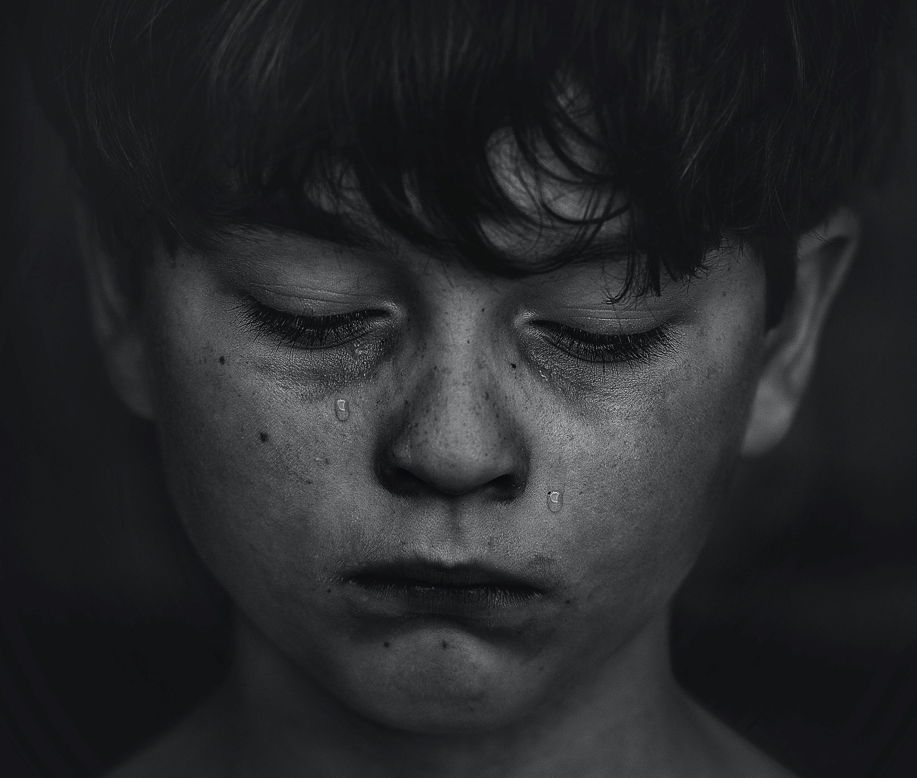Un niño llorando. | Foto: Unsplash