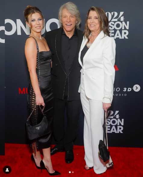 Stephanie Rose Bongiovi, Jon Bon Jovi and Dorothea Hurley at the MusiCares Person Of The Year Honoring Jon Bon Jovi event in Los Angeles, California posted on February 4, 2024 | Source: Instagram/justjared
