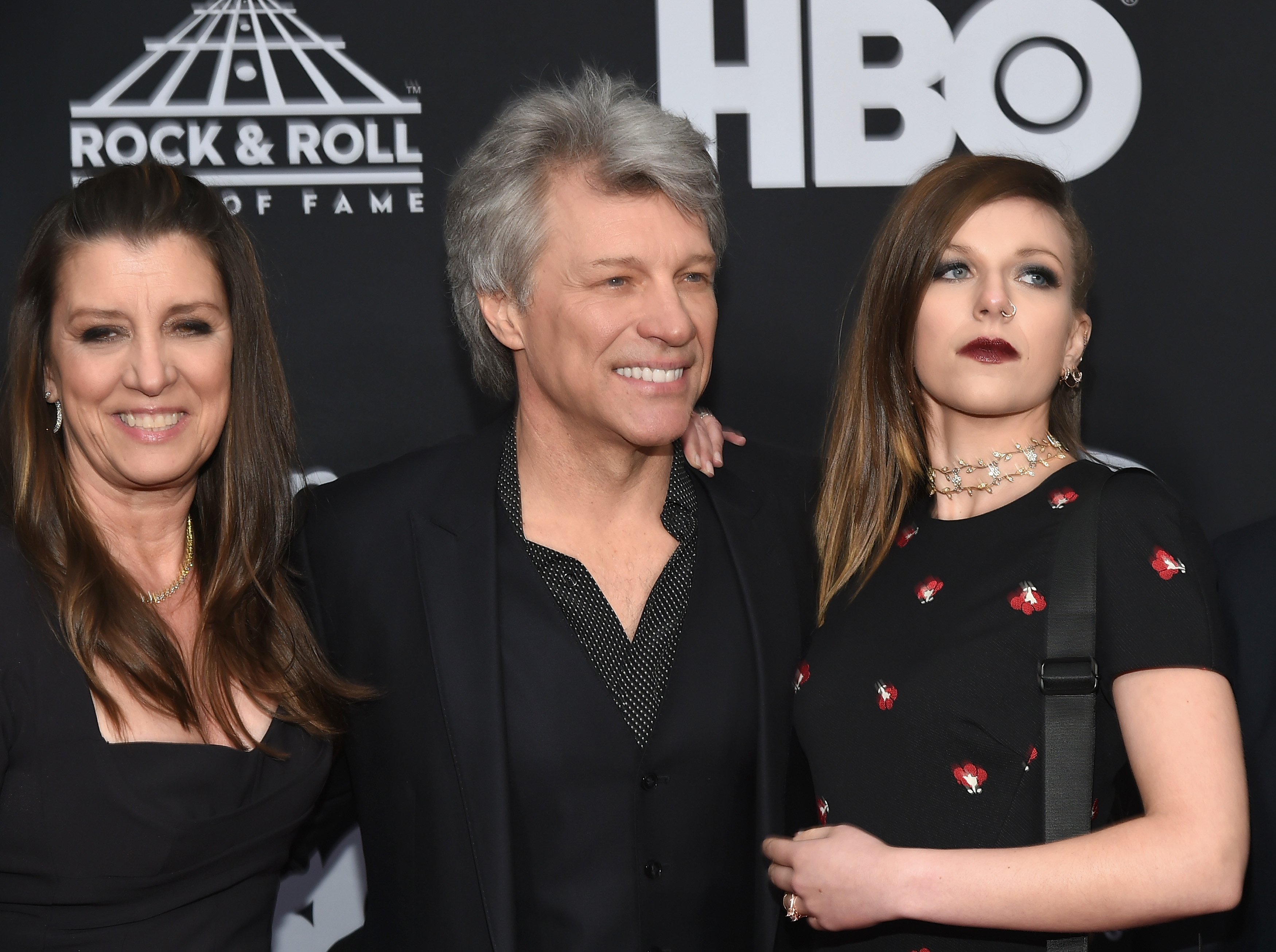 Dorothea Hurley, Jon Bon Jovi, and Stephanie Bongiovi at the 33rd Annual Rock & Roll Hall of Fame Induction Ceremony at Public Auditorium on April 14, 2018, in Cleveland, Ohio. | Source: Getty Images