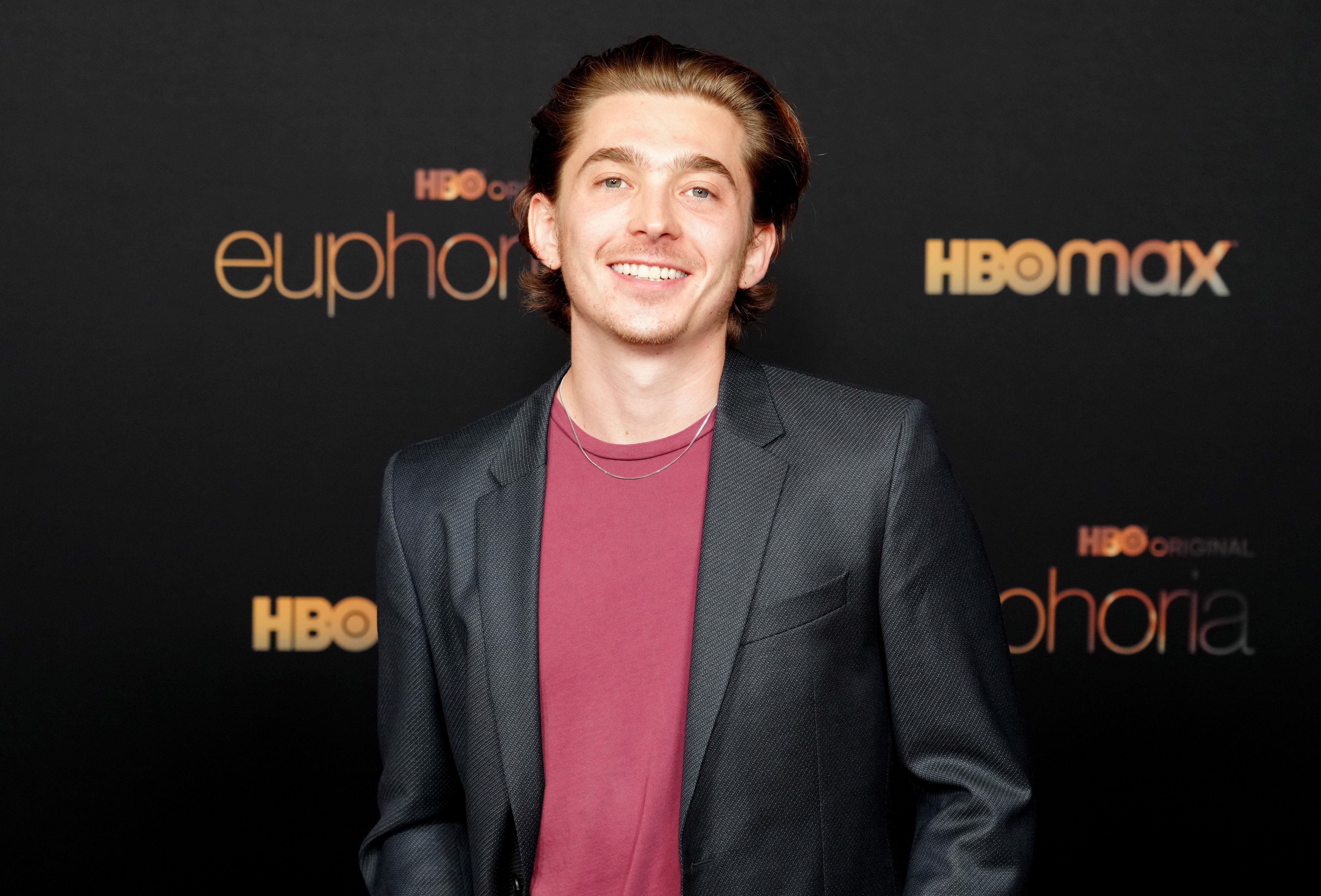 Austin Abrams at HBO's "Euphoria" Season 2 Photo Call at Goya Studios on January 05, 2022 in Los Angeles, California. | Source: Getty Images
