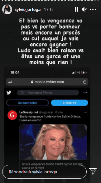 Story de Sylvie Ortega Munos. | Photo : Instagram/sylvie_ortega