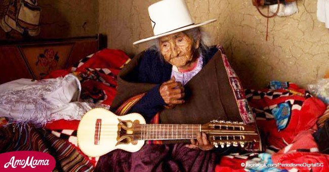 118-year-old captivates the public by sweetly singing and playing guitar (video)	