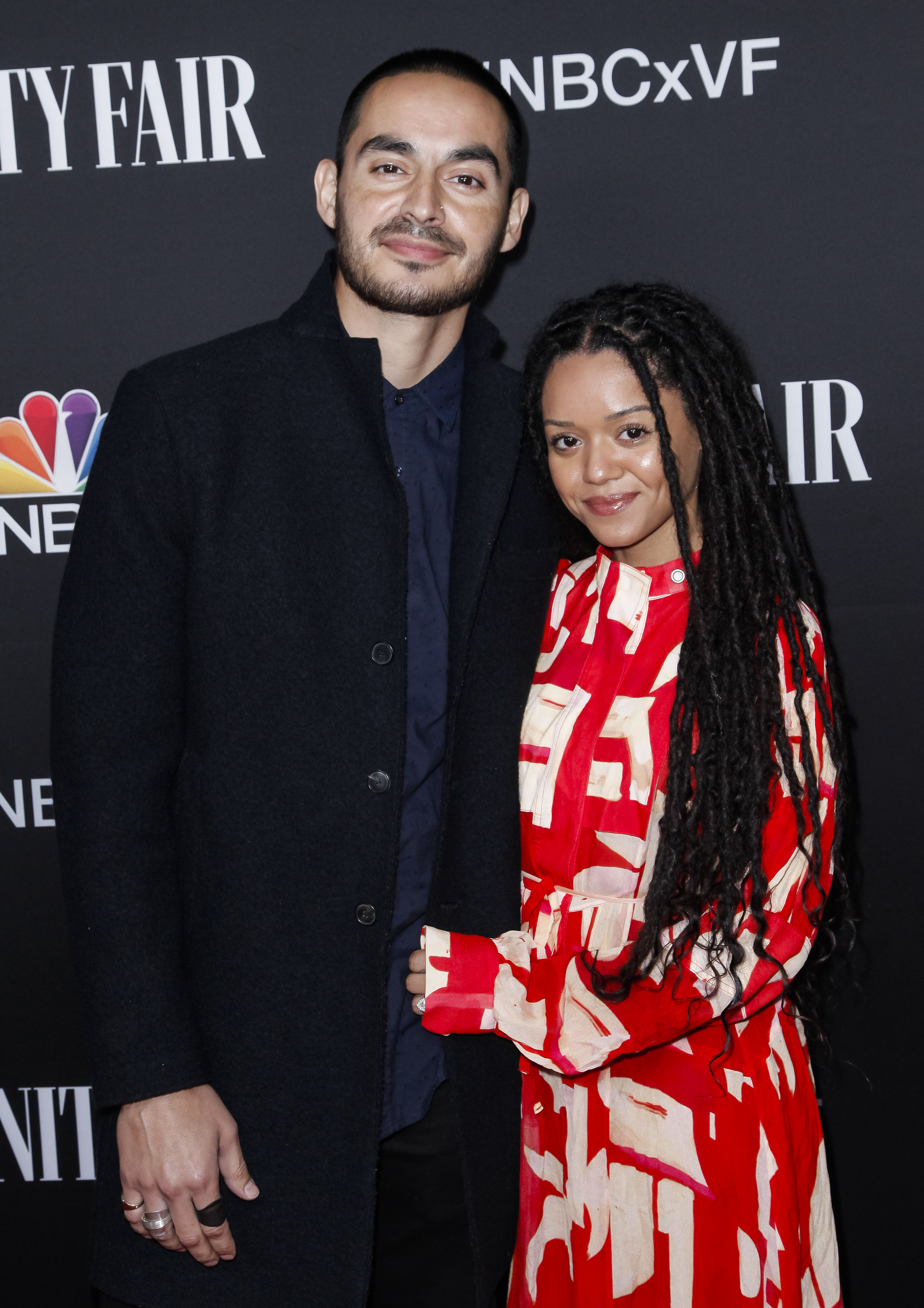 Manny Montana and Adelfa Marr at NBC and Vanity Fair's Celebration of the Season on November 11, 2019, in Los Angeles, California. | Source: Getty Images