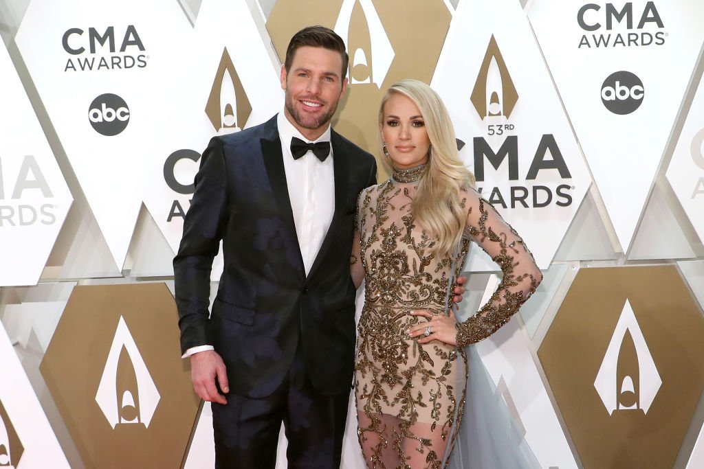 Mike Fisher and Carrie Underwood attend the 53nd annual CMA Awards at Bridgestone Arena. | Photo: Getty Images