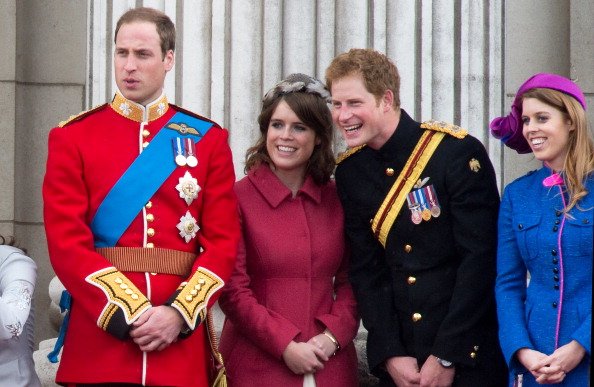 Prince William, Princess Eugenie, Prince Harry, and Princess Beatrice on June 16, 2012 in London, England. | Photo: Getty Images