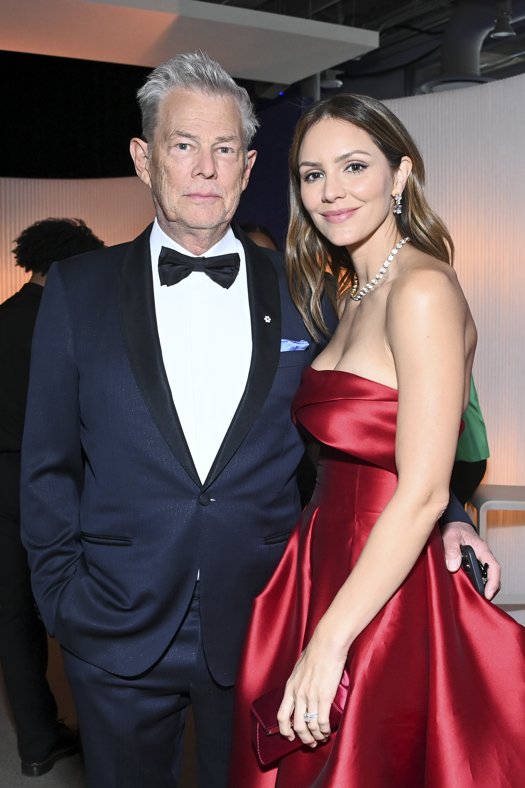 David Foster and Katharine McPhee at the Ninth Breakthrough Prize Ceremony at Academy Museum of Motion Pictures on April 15, 2023, in Los Angeles, California. | Source: Getty Images