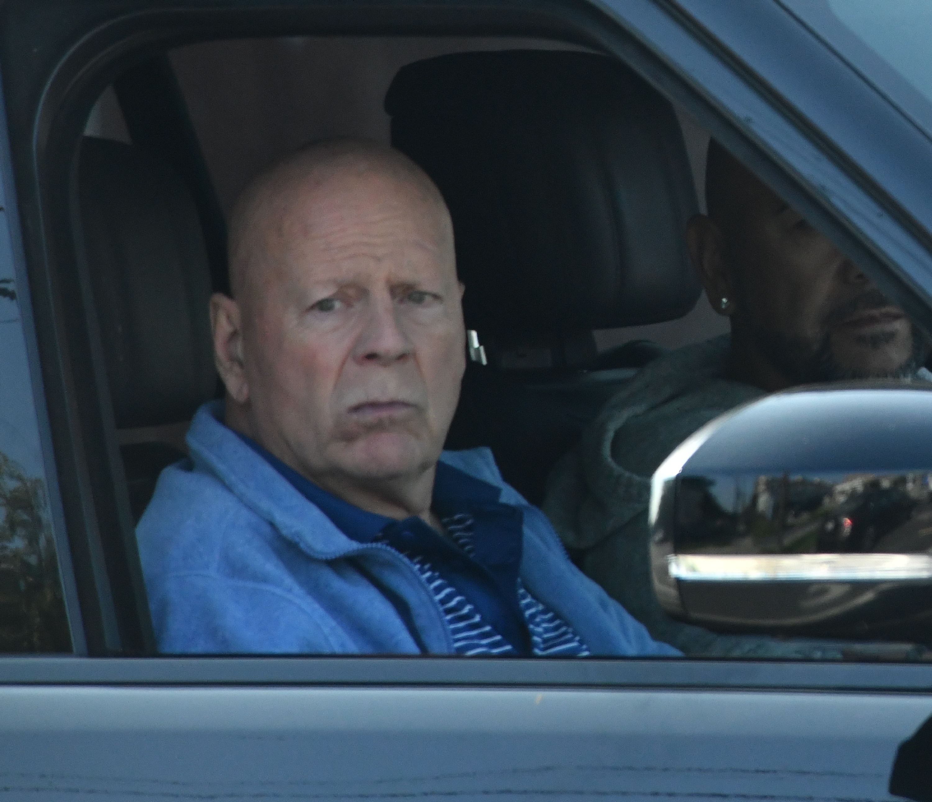 Bruce Willis is seen out in his car on September 21, 2024, in Brentwood, California | Source: Getty Images