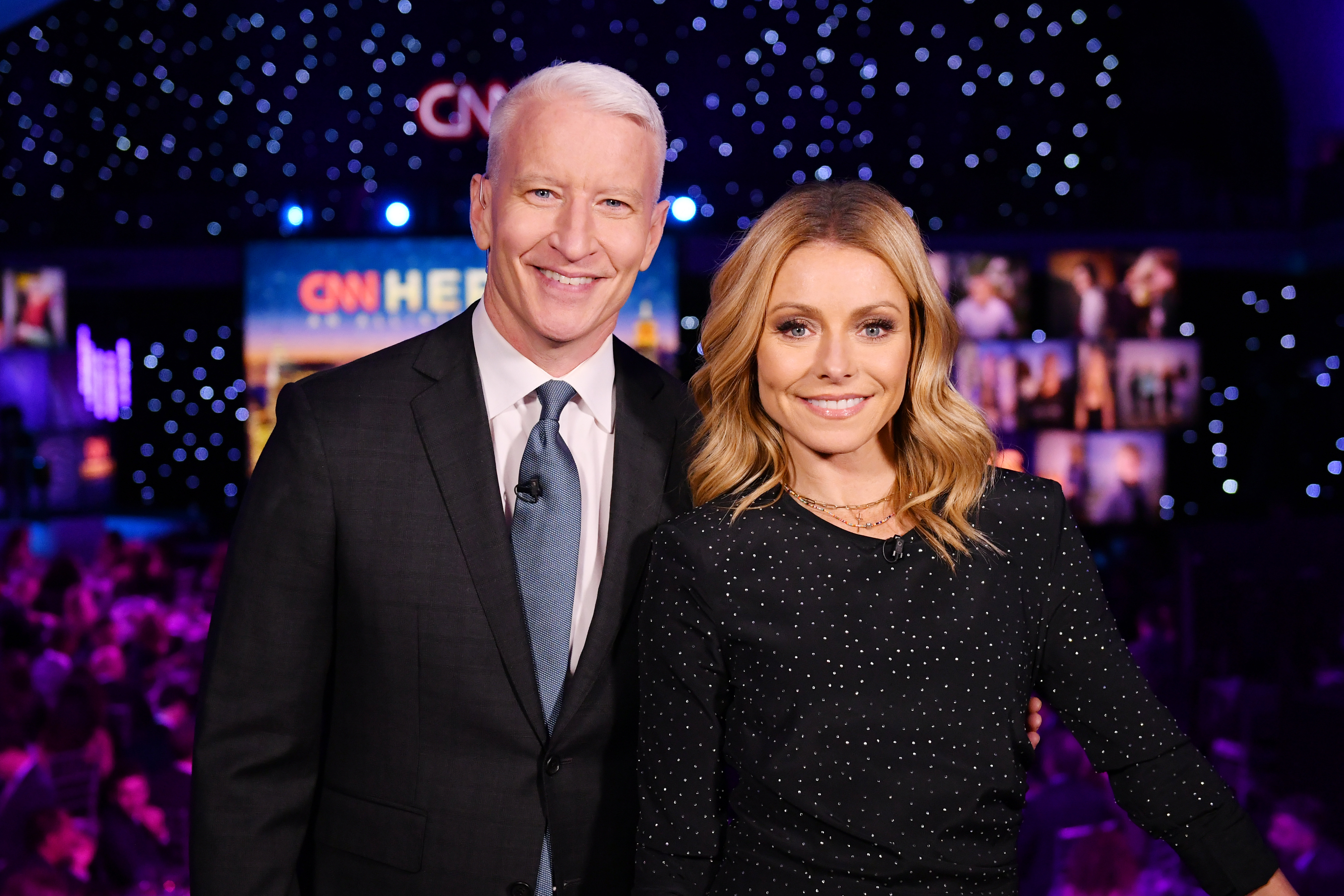 Kelly Ripa and Anderson Cooper on December 9, 2018 in New York City. | Source: Getty Images