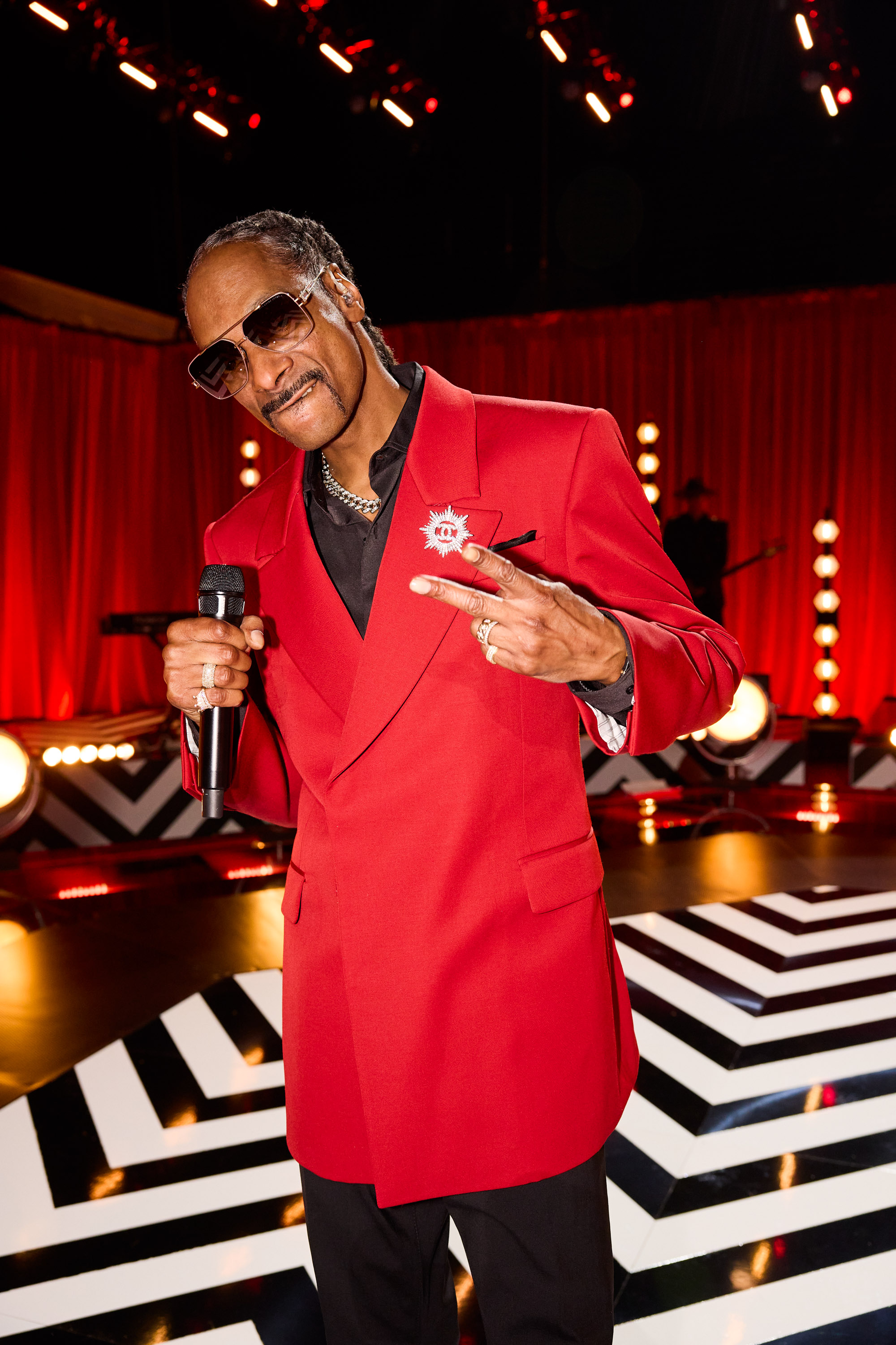 Snoop Dogg during a coach performance on "The Voice" in 2024. | Source: Getty Images