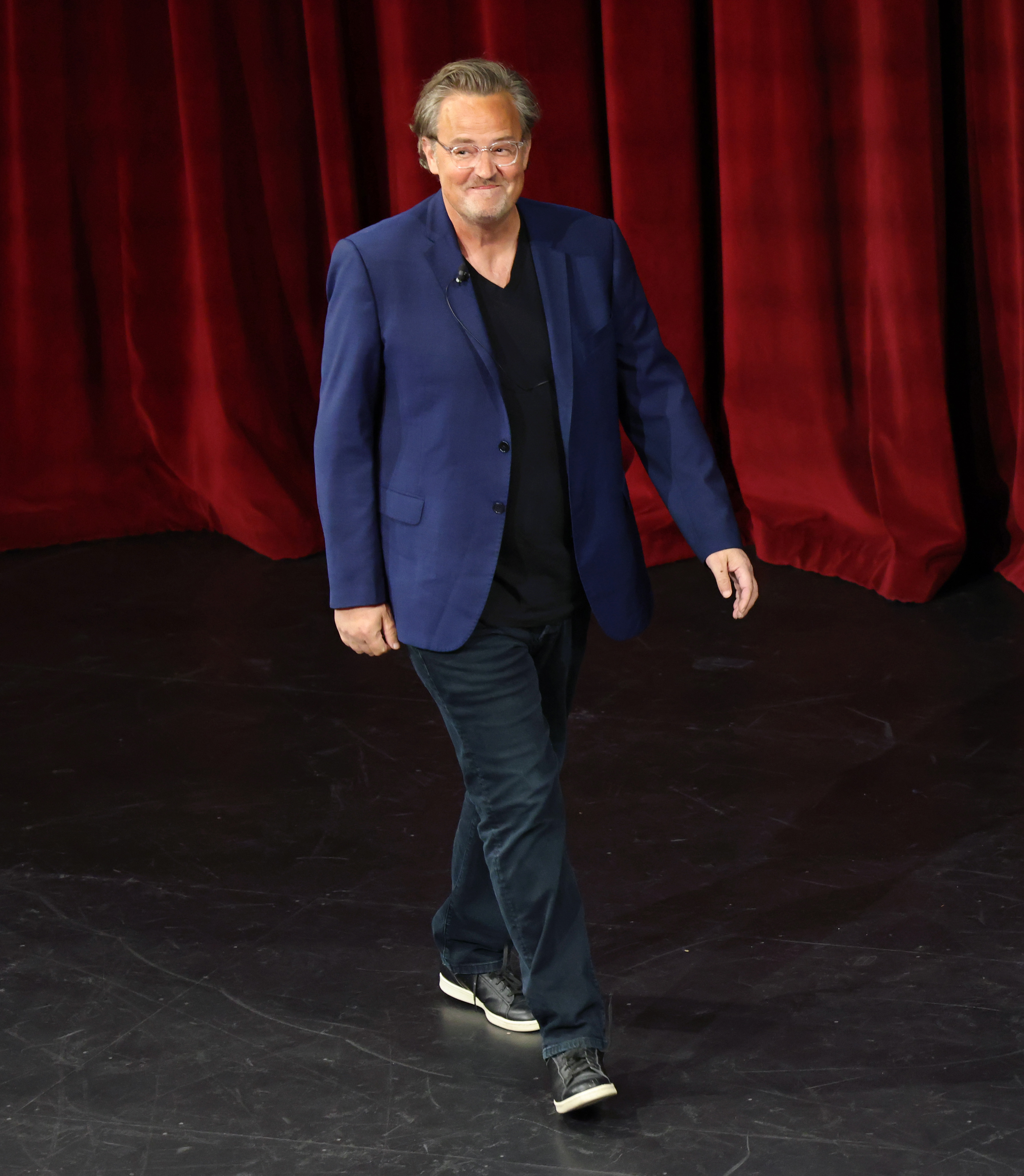 Matthew Perry appears on stage at the Los Angeles Times Festival of Books in Los Angeles, California on April 22, 2023. | Source: Getty Images