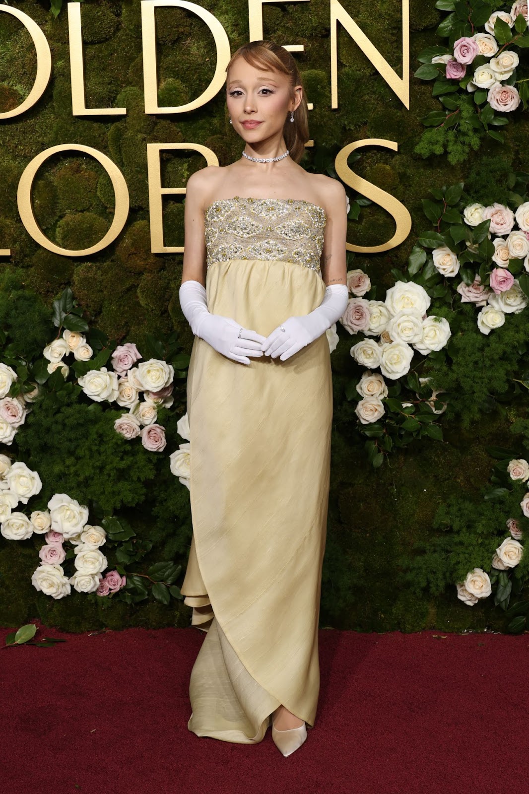 Ariana Grande at the 82nd Annual Golden Globe Awards. | Source: Getty Images