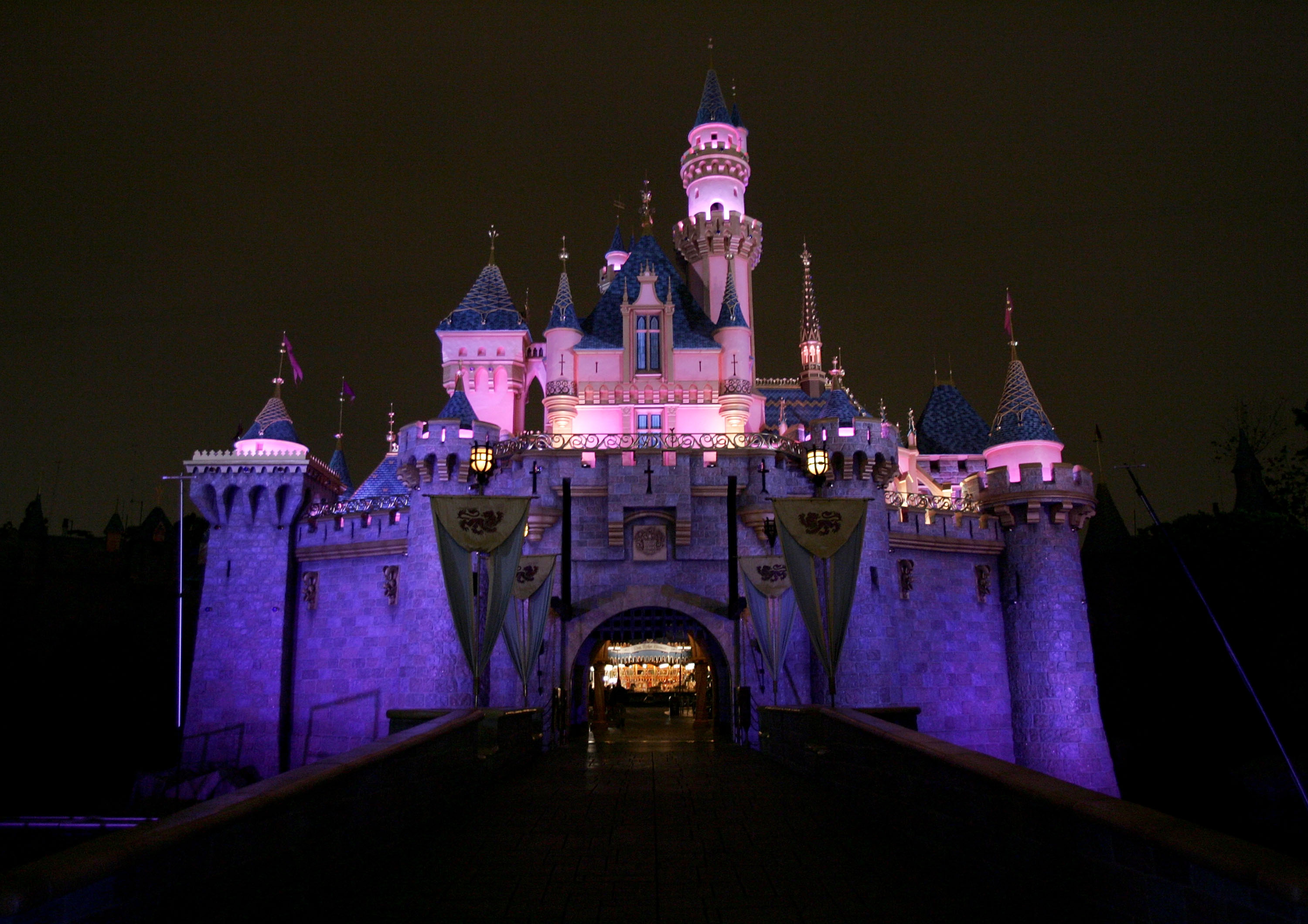 Sleeping Beauty's Castle before the opening day during the Disneyland 50th Anniversary Celebration at Disneyland Park on May 4, 2005. | Source: Getty Images