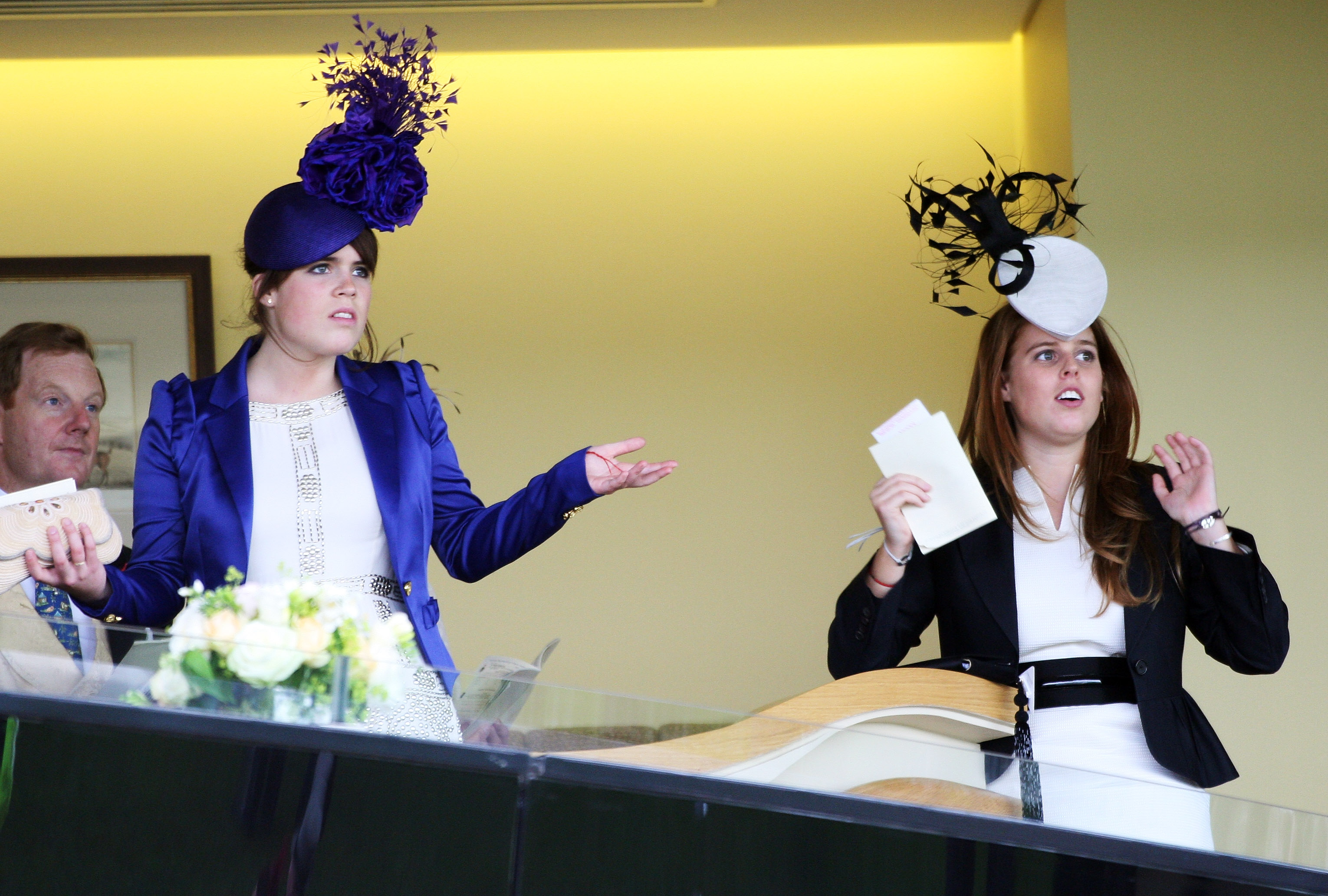 Princess Eugenie and Princess Beatrice during Day 1 of the Royal Ascot on June 17, 2008, in Ascot, England. | Source: Getty Images