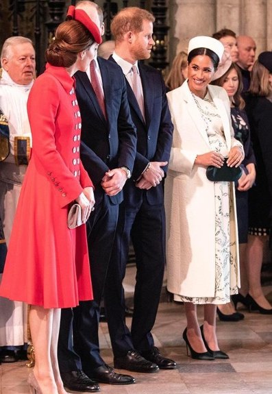 Duchesses Meghan and Kate inside Westminster Abbey | Source: Instagram/Kensington Palace