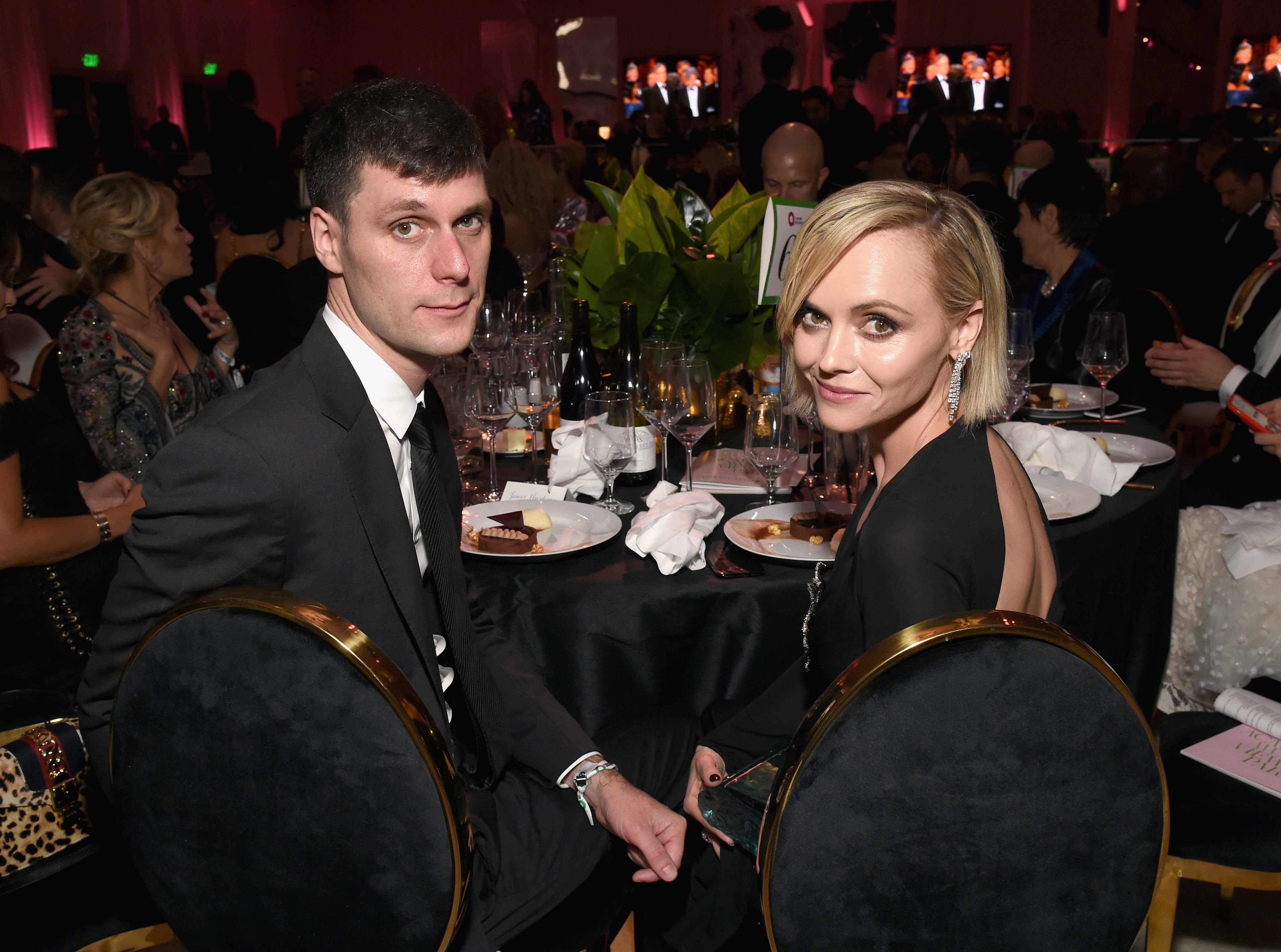 James Heerdegen and Christina Ricci attend the 27th annual Elton John AIDS Foundation Academy Awards Viewing Party sponsored by IMDb and Neuro Drinks celebrating EJAF and the 91st Academy Awards on February 24, 2019, in West Hollywood, California. | Source: Getty Images