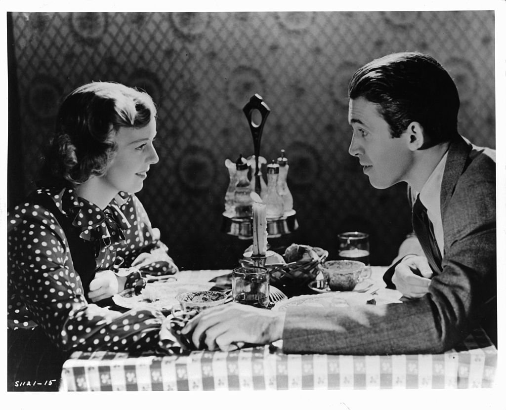 Margaret Sullavan and James Stewart in the movie "The Shop Around The Corner" in 1940 | Photo: Getty Images