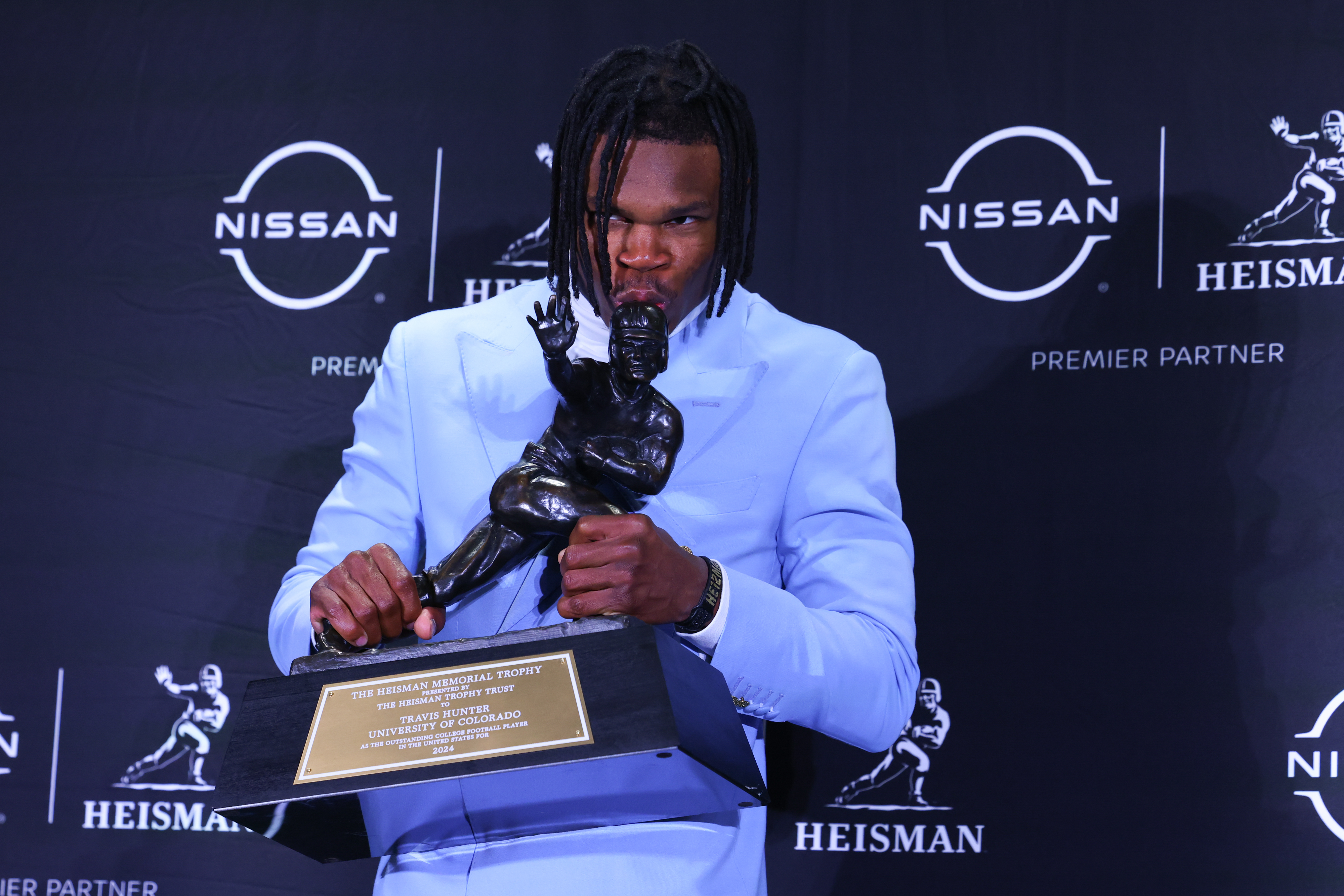 Travis Hunter on December 14, 2024, in New York | Source: Getty Images