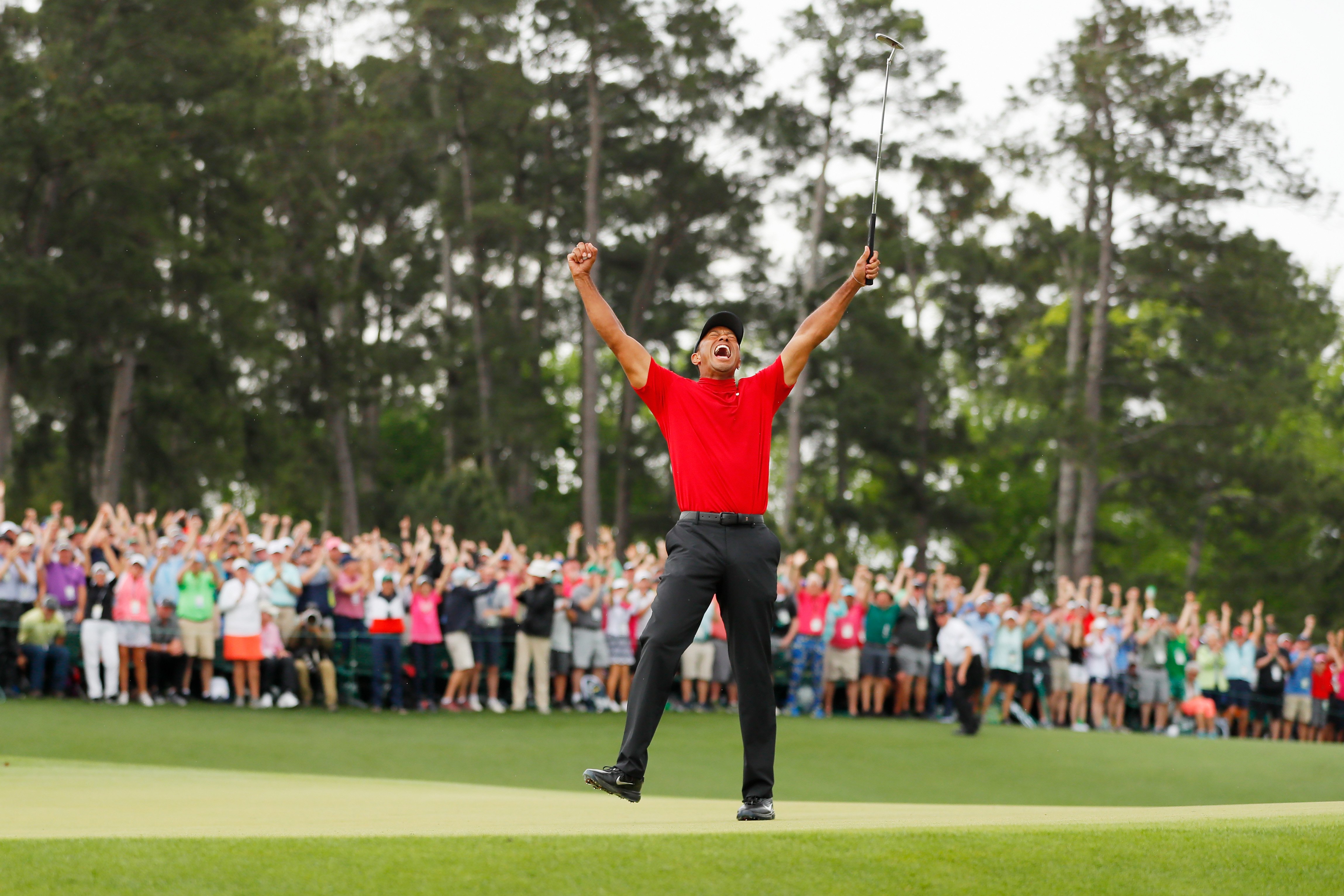 Tiger Woods in his element. | Photo: Getty Images