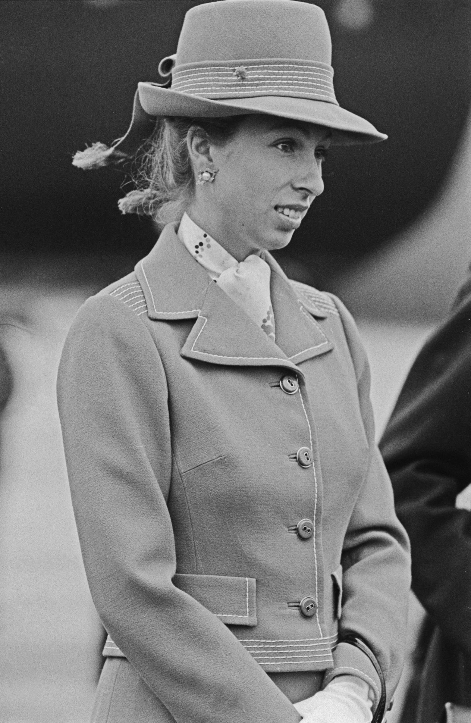 Princess Anne photographed at Heathrow Airport on March 1, 1974, in London, England. | Source: Getty Images