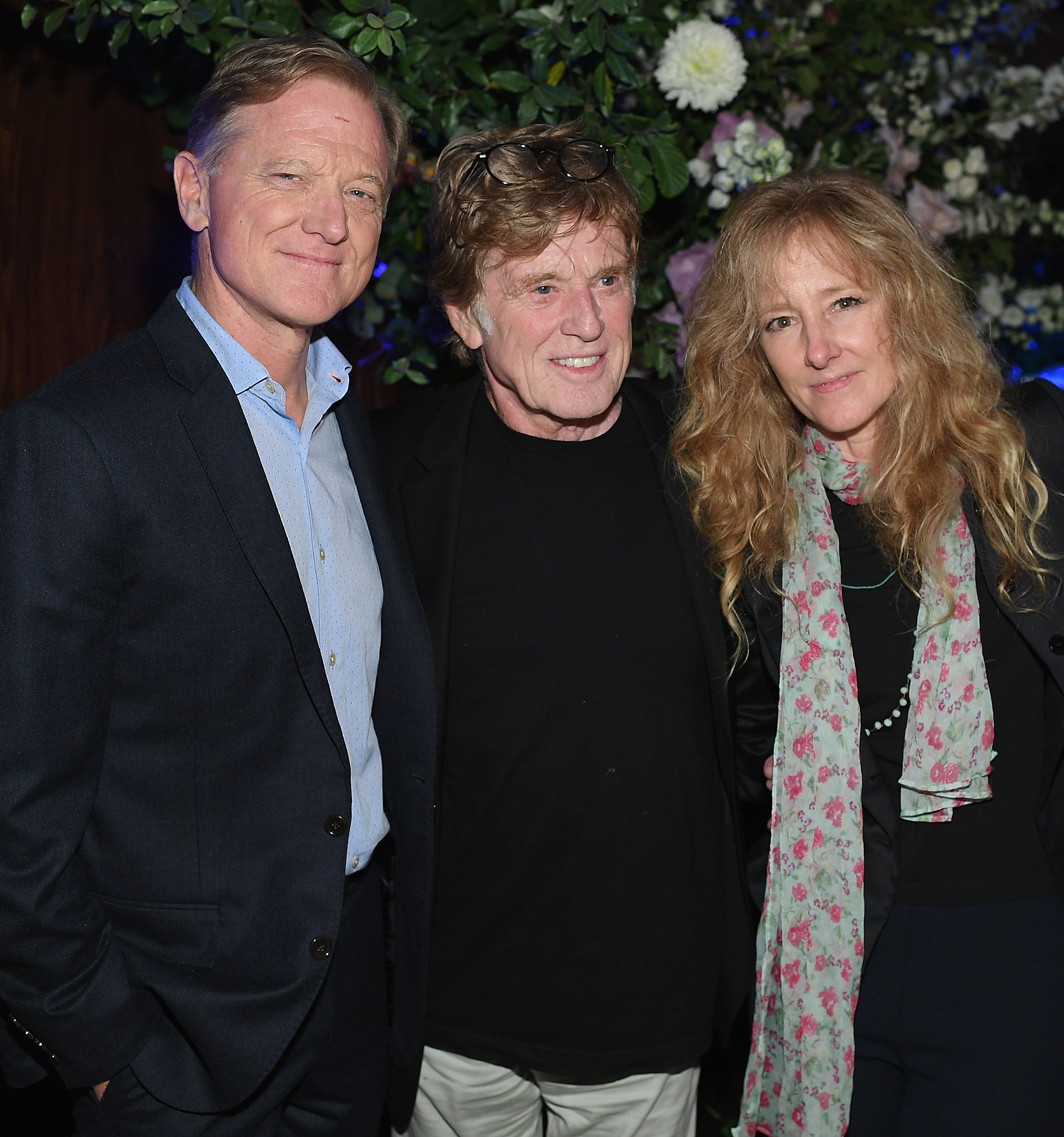 James Redford, Robert Redford, and Shauna Redford on September 27, 2017, in New York City | Source: Getty Images