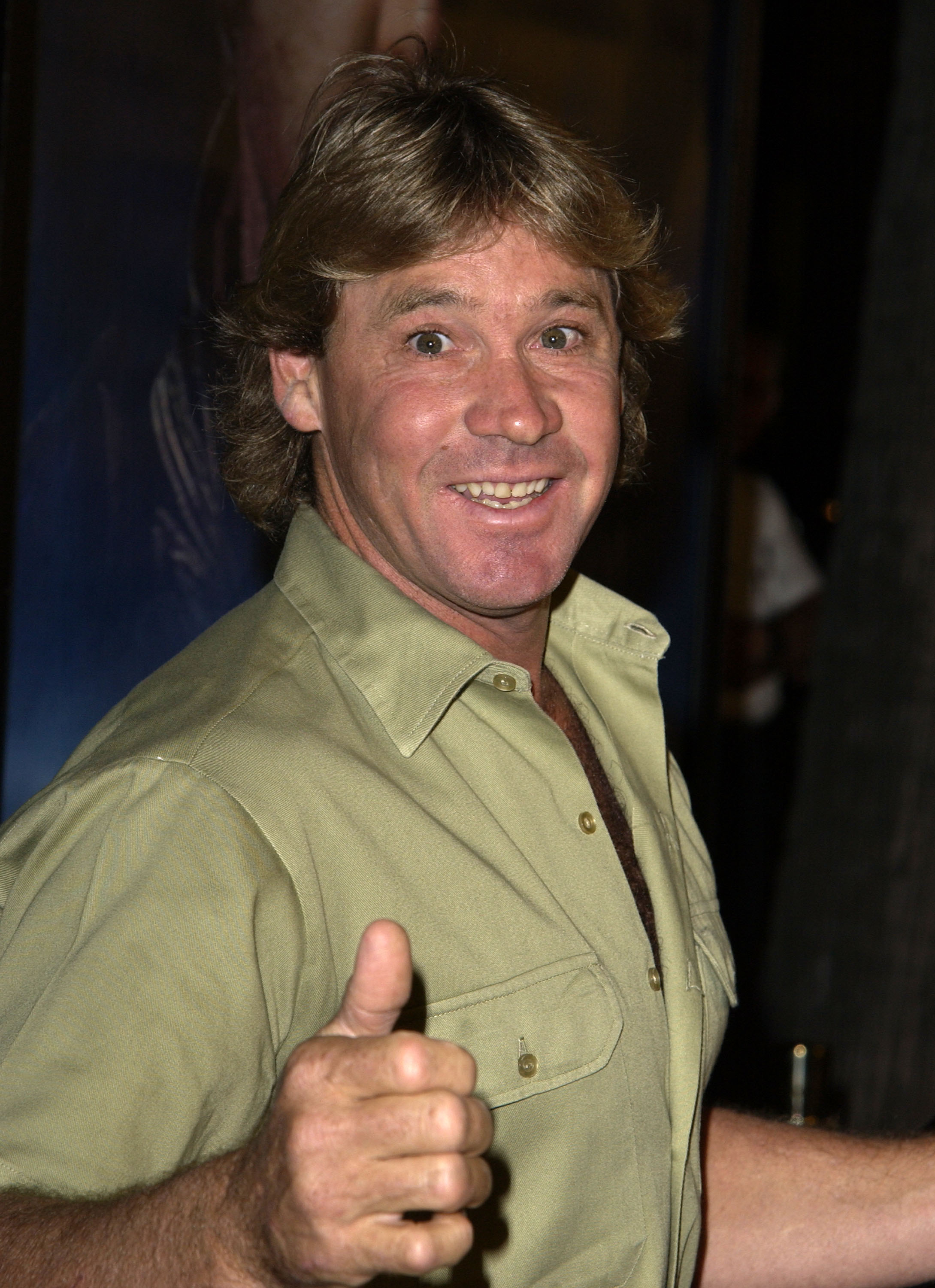 Steve Irwin at the Los Angeles premiere of "Master & Commander: The Far Side of the World" in Hollywood, California in 2003. | Source: Getty Images