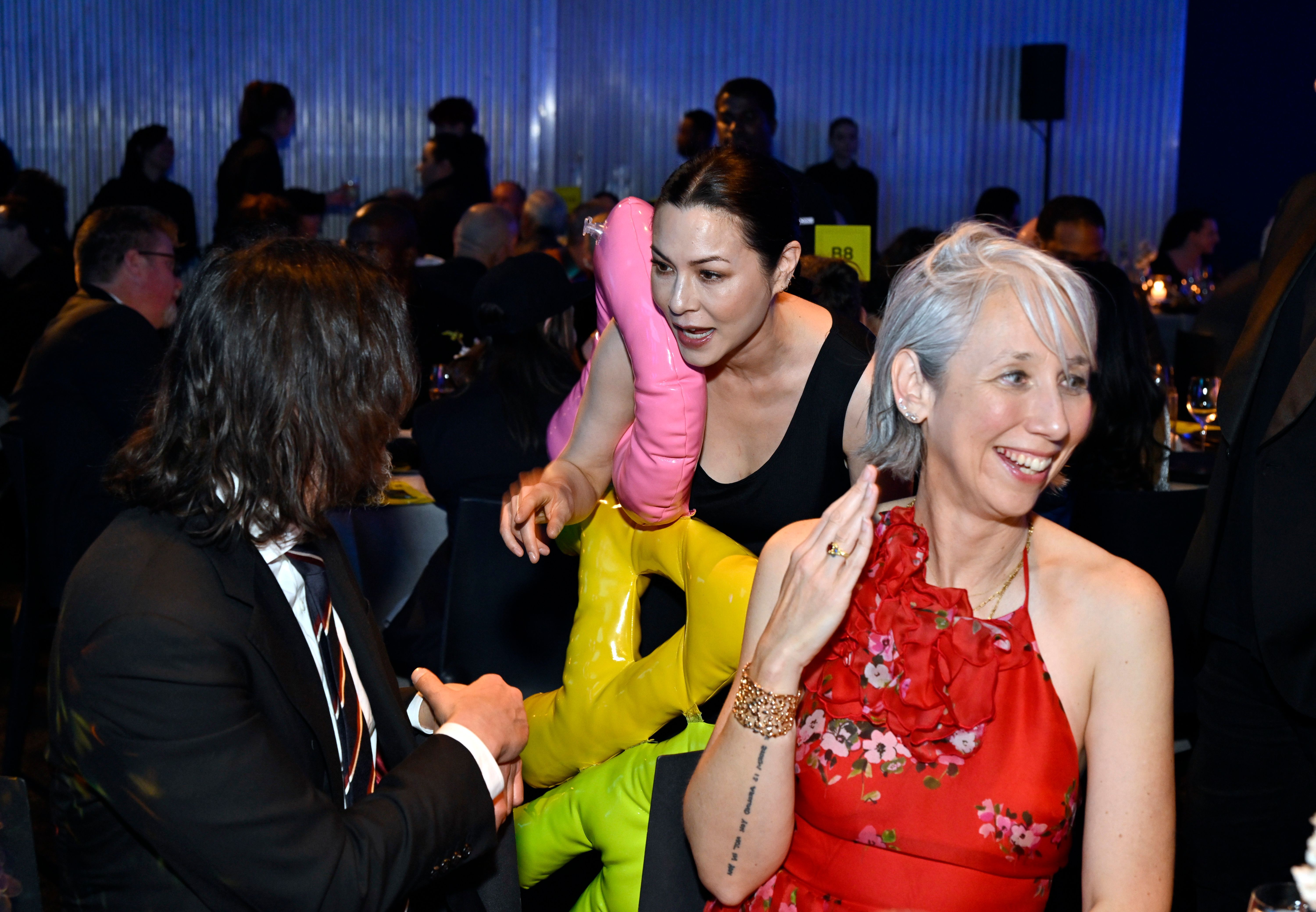 Keanu Reeves, China Chow and Alexandra Grant at the MOCA Gala in California in 2023 | Source: Getty Images