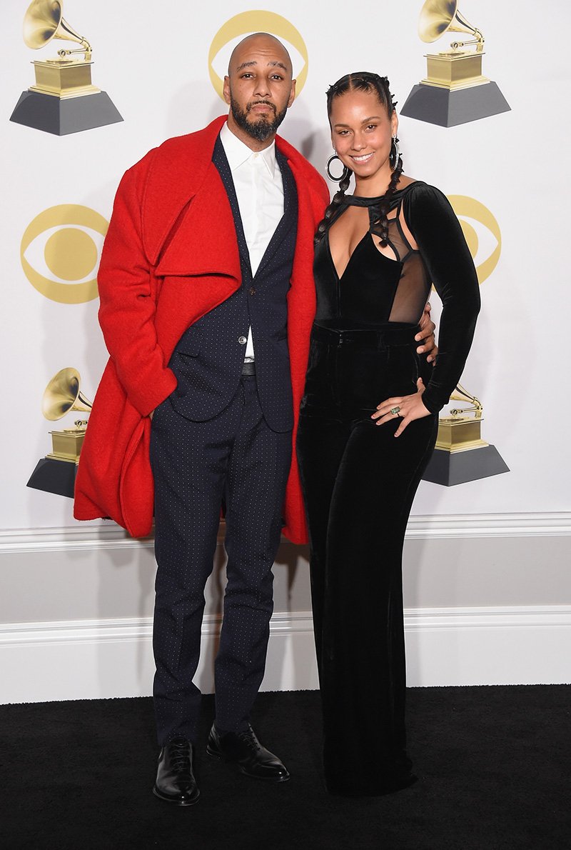 Swizz Beatz and Alicia Keys at the 60th Annual GRAMMY Awards - Press Room at Madison Square Garden on January 28, 2018 in New York City. I Image: Getty Images.